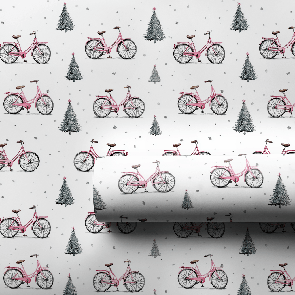 Pink Spokes Spokane - Wrapping Paper - Lemon Park