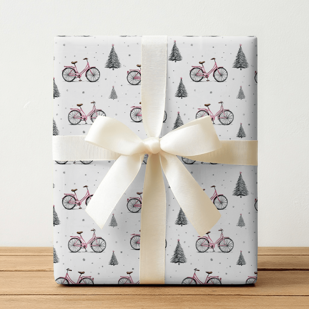 Pink Spokes Spokane - Wrapping Paper - Lemon Park