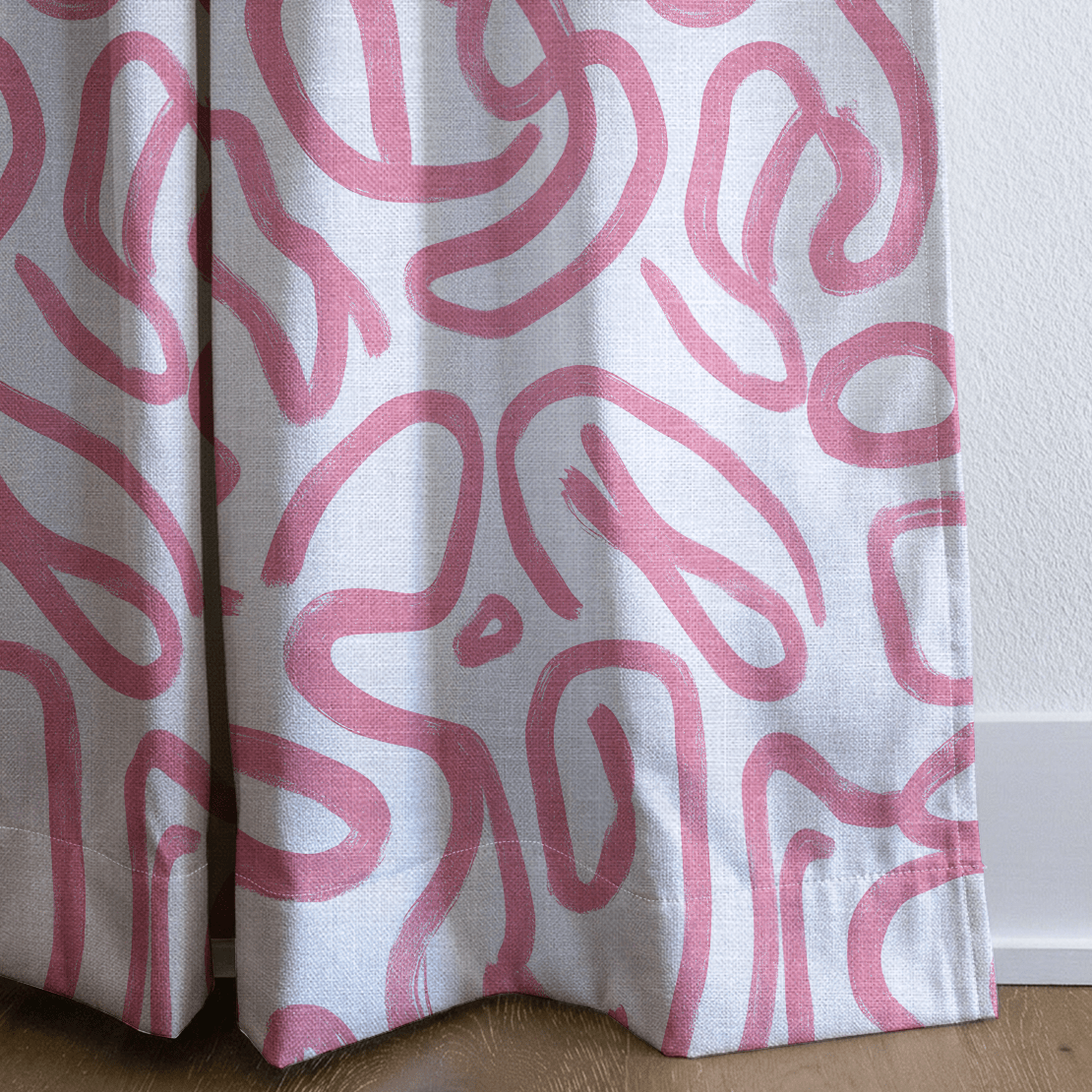 Pink Tangle - Drapery - Lemon Park