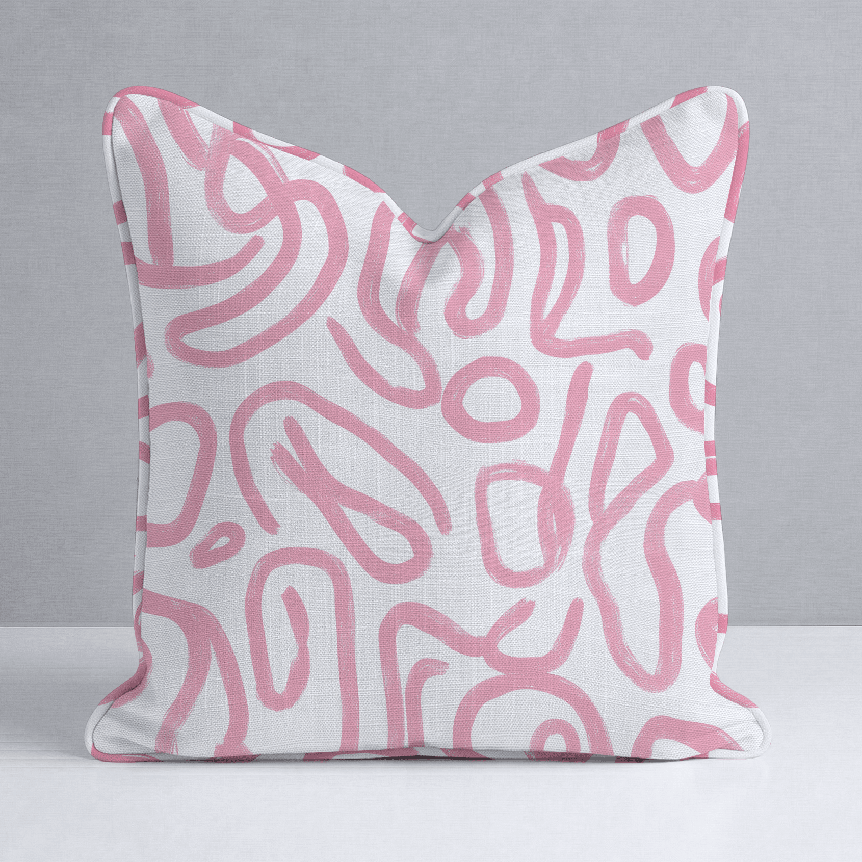 Pink Tangle Throw Pillow - Lemon Park