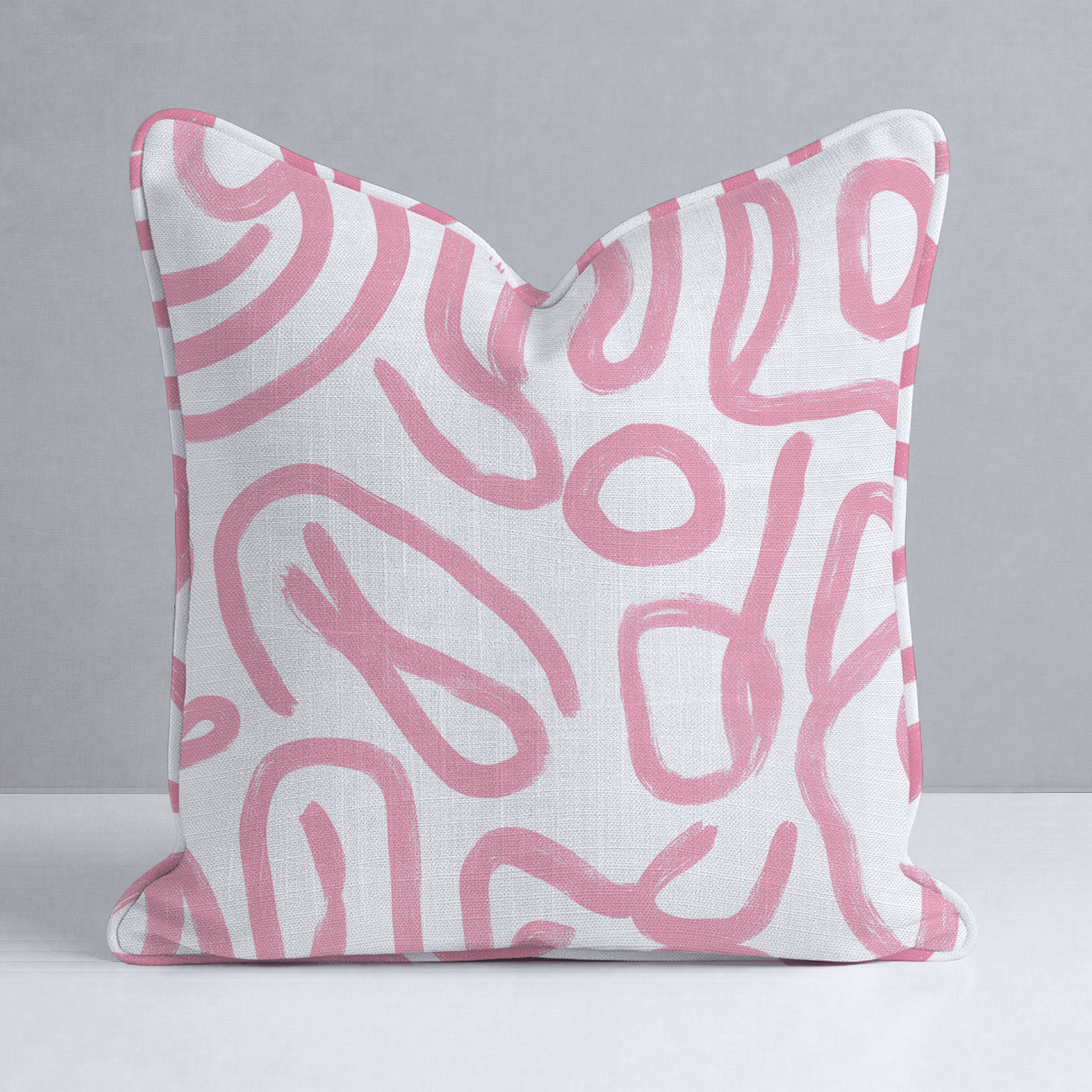 Pink Tangle Throw Pillow - Lemon Park