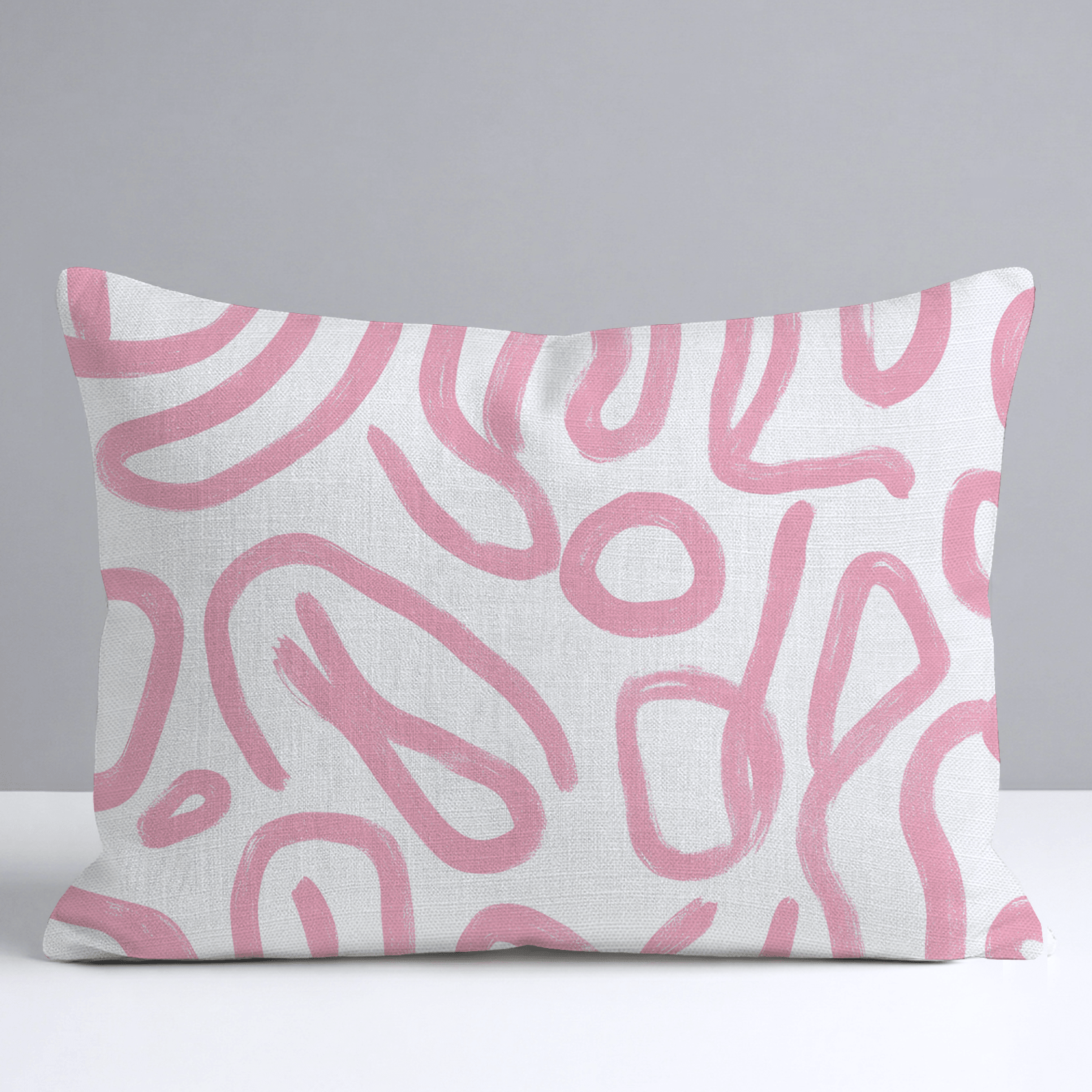 Pink Tangle Throw Pillow - Lemon Park