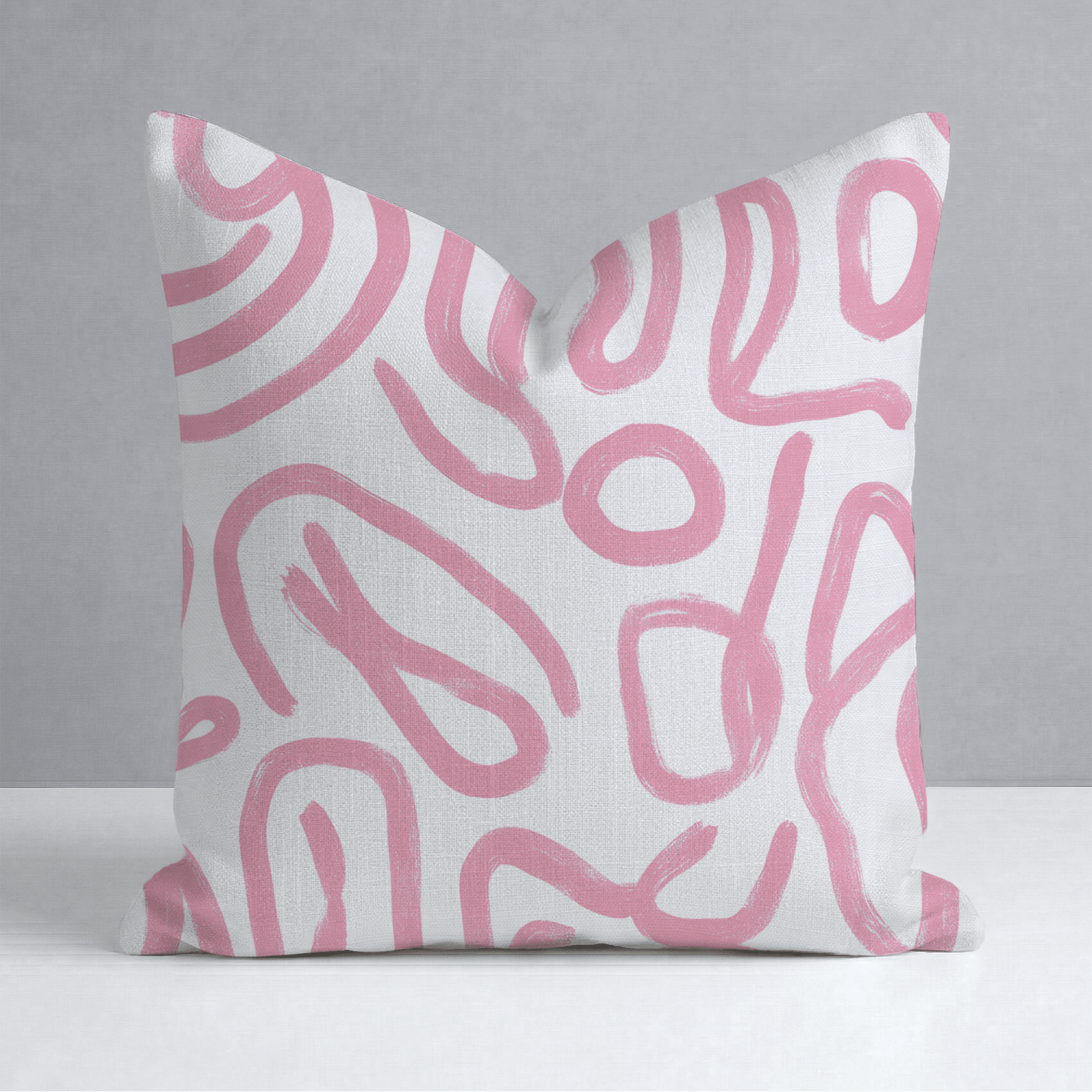 Pink Tangle Throw Pillow - Lemon Park