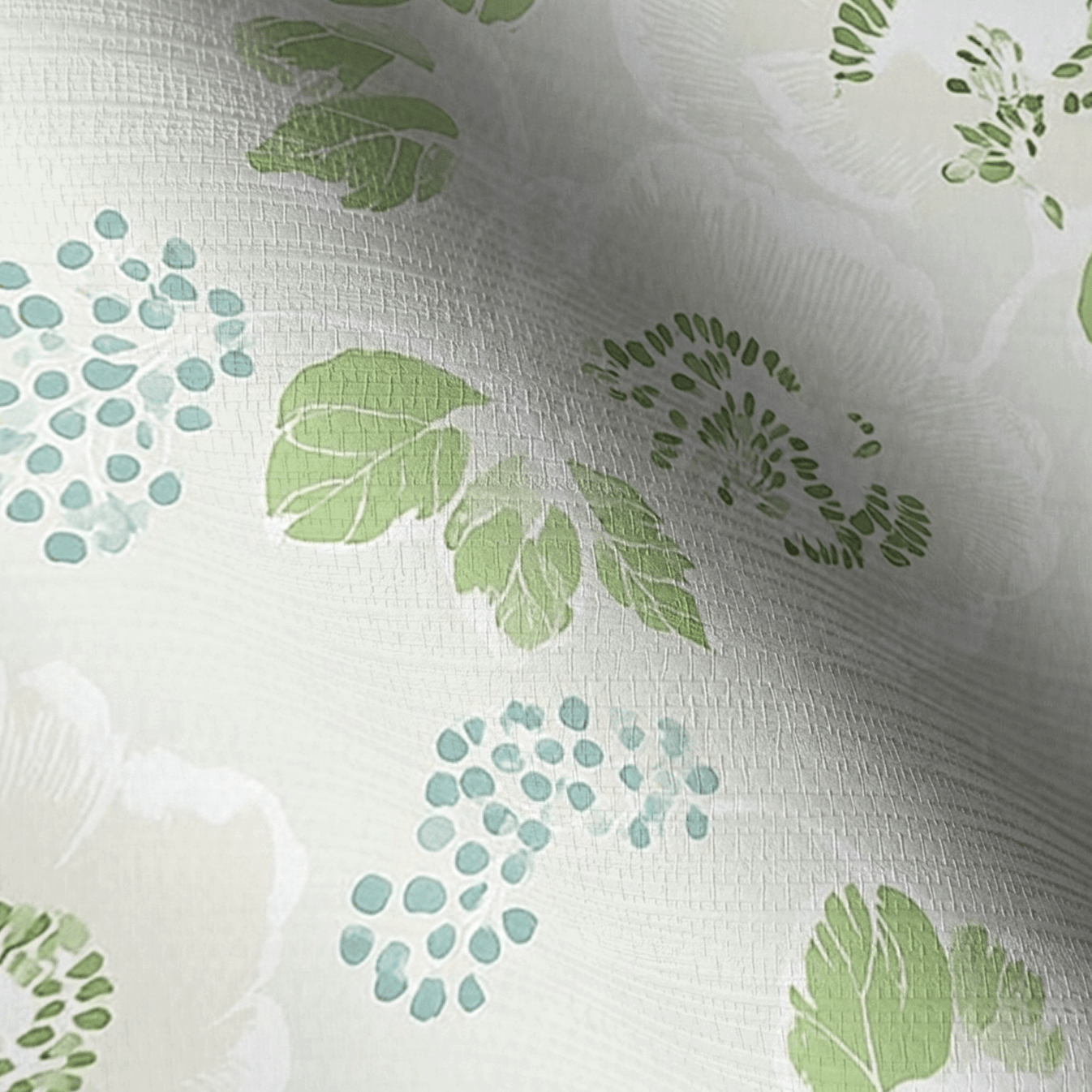 Pistachio Petals Faux Grasscloth Wallpaper - Lemon Park