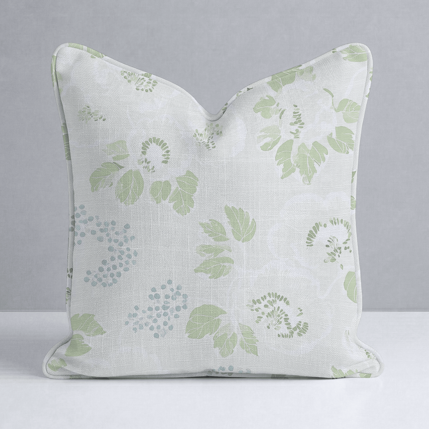 Pistachio Petals Throw Pillow - Lemon Park