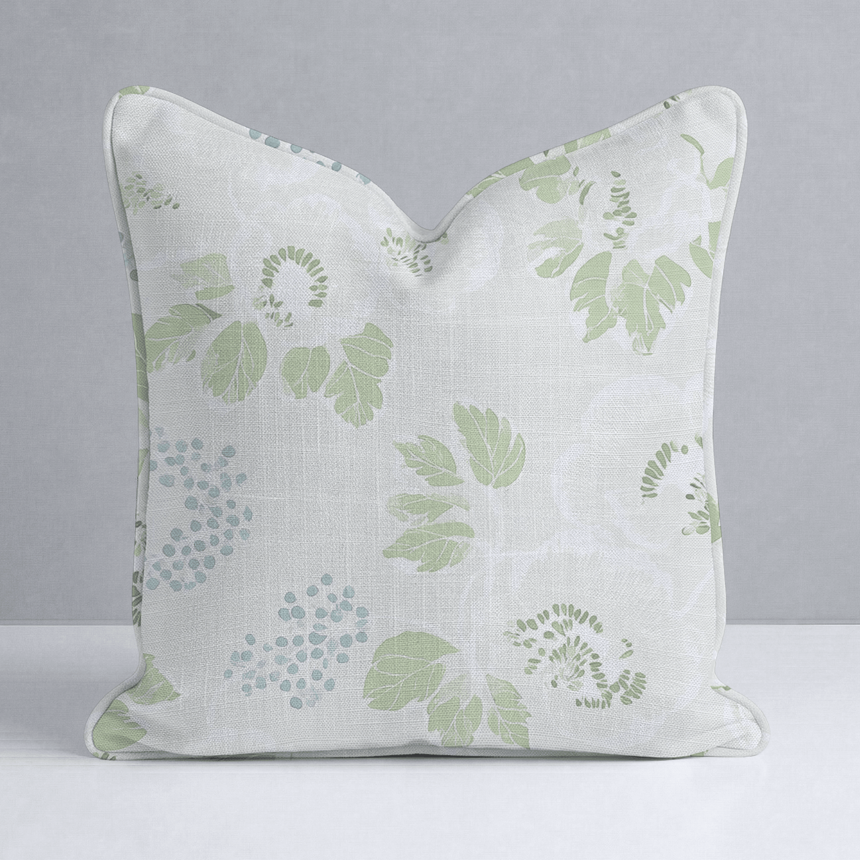 Pistachio Petals Throw Pillow - Lemon Park