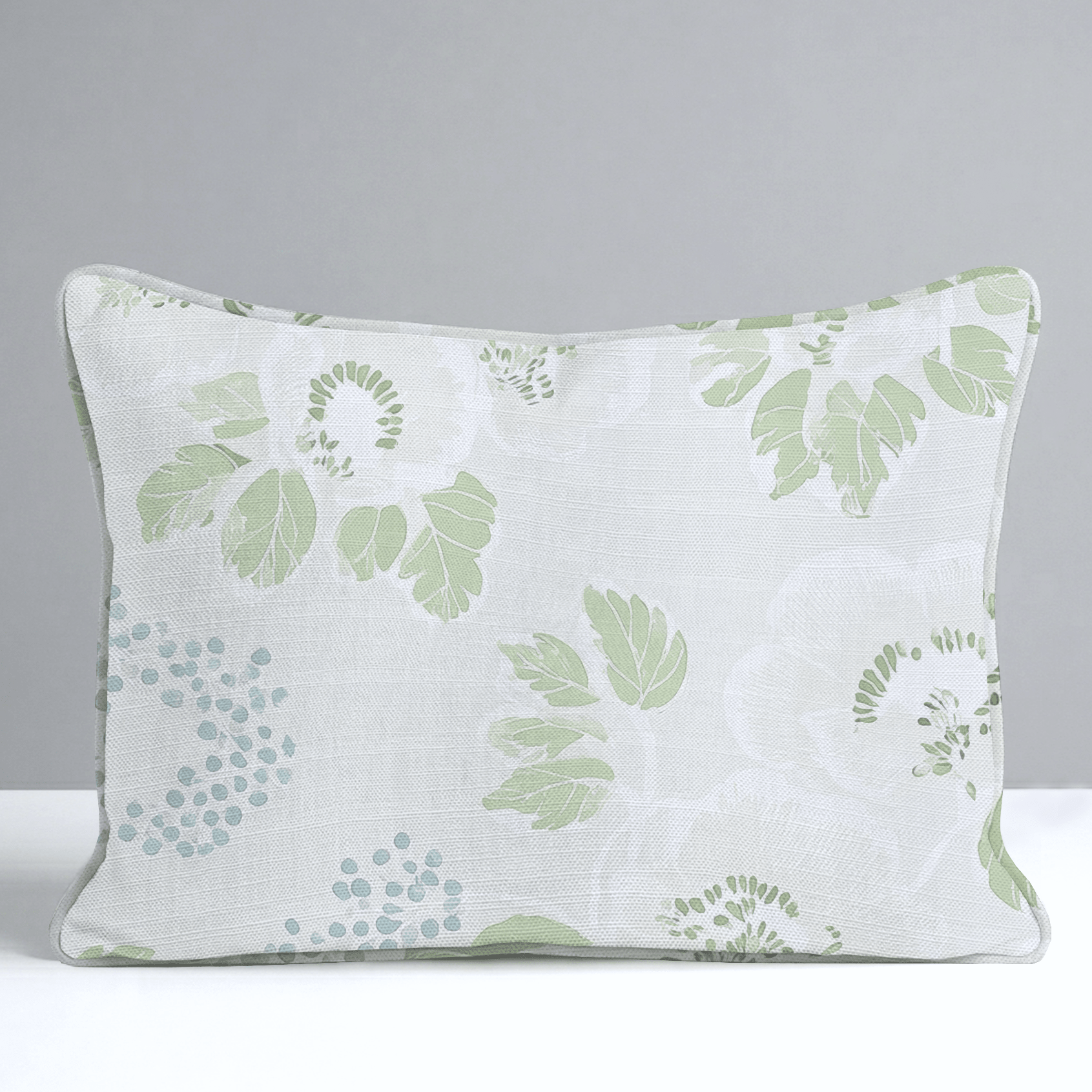 Pistachio Petals Throw Pillow - Lemon Park