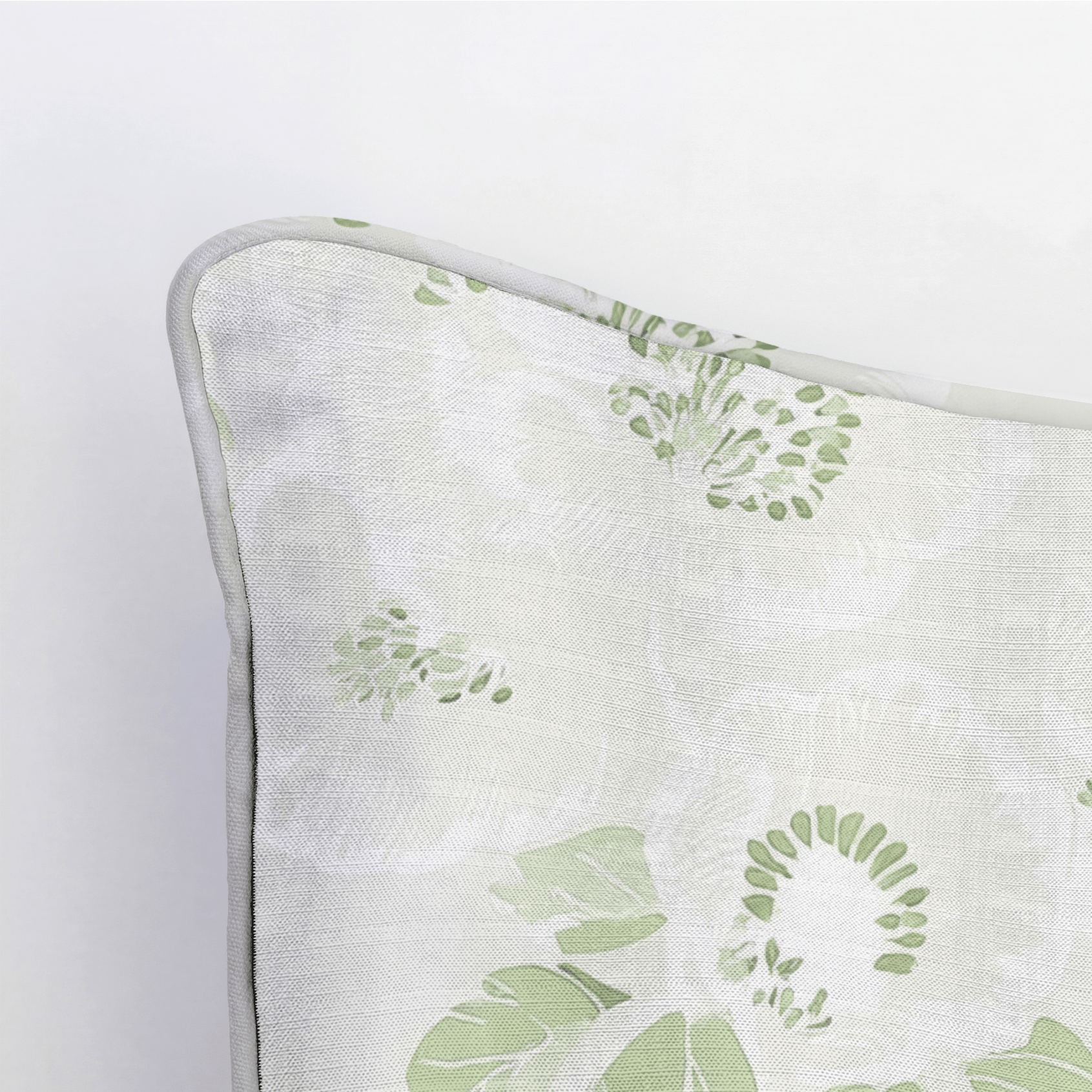 Pistachio Petals Throw Pillow - Lemon Park