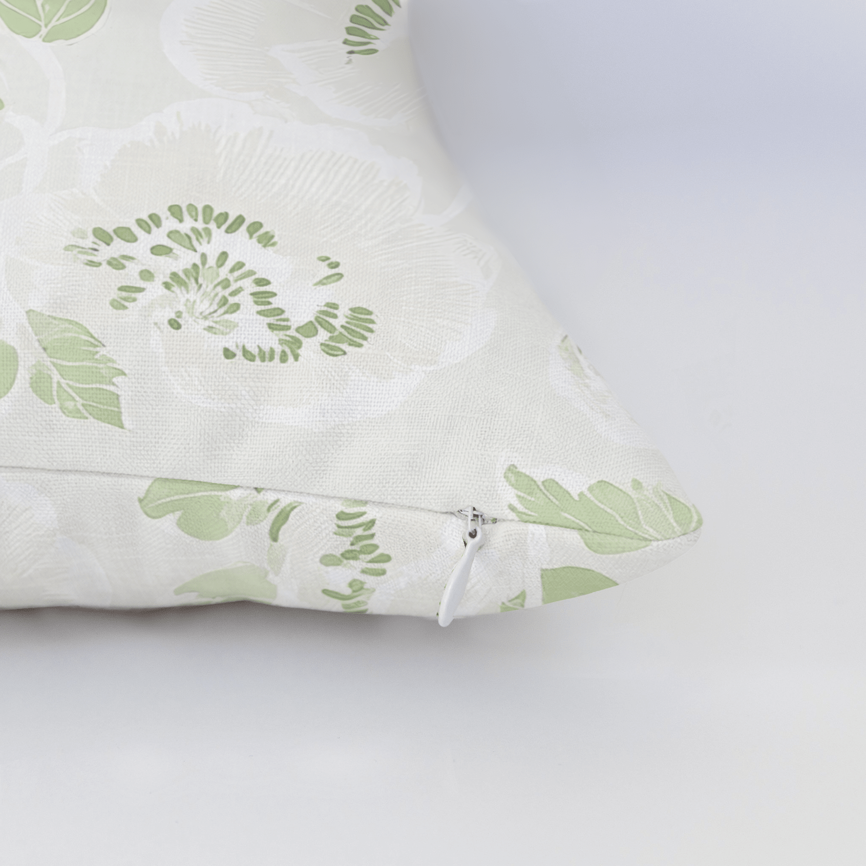 Pistachio Petals Throw Pillow - Lemon Park