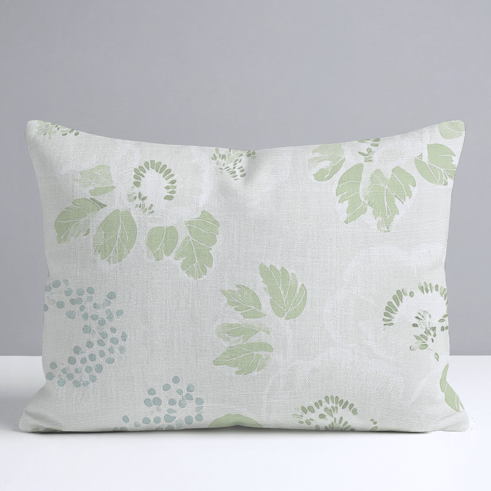 Pistachio Petals Throw Pillow - Lemon Park