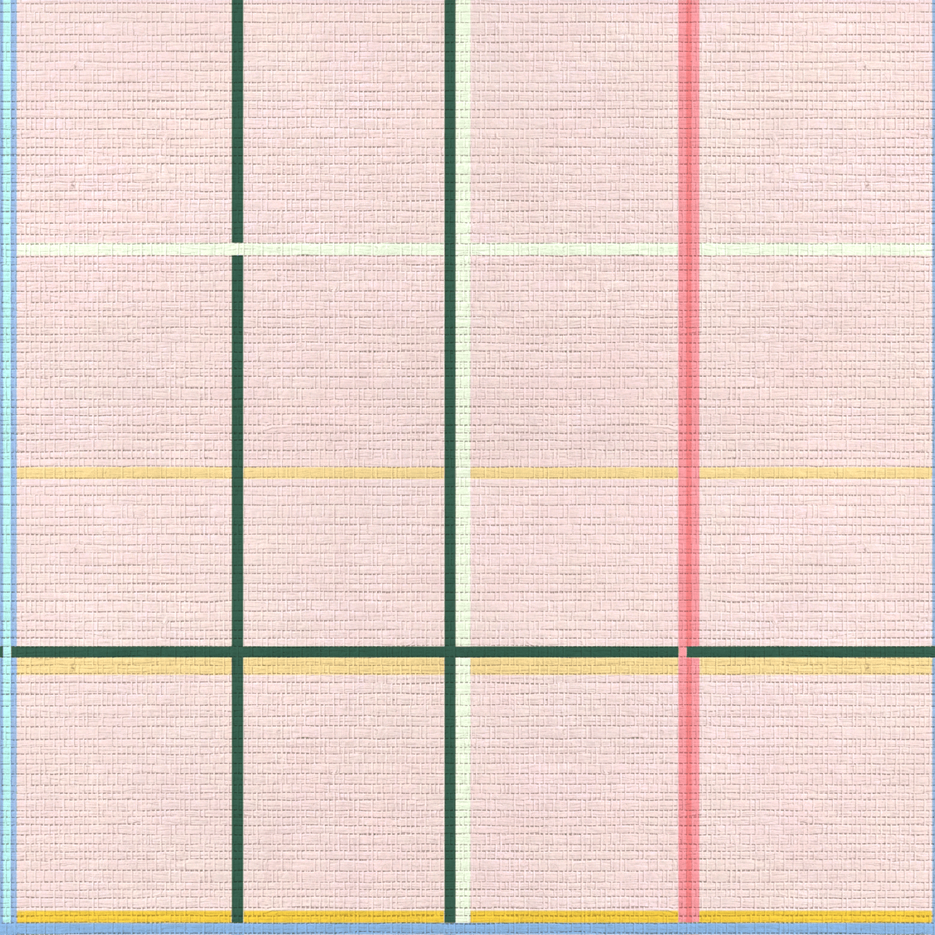 Plaid About You Faux Grasscloth Wallpaper - Lemon Park
