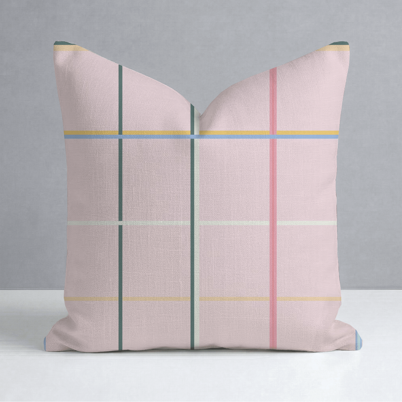 Plaid About You Throw Pillow - Lemon Park