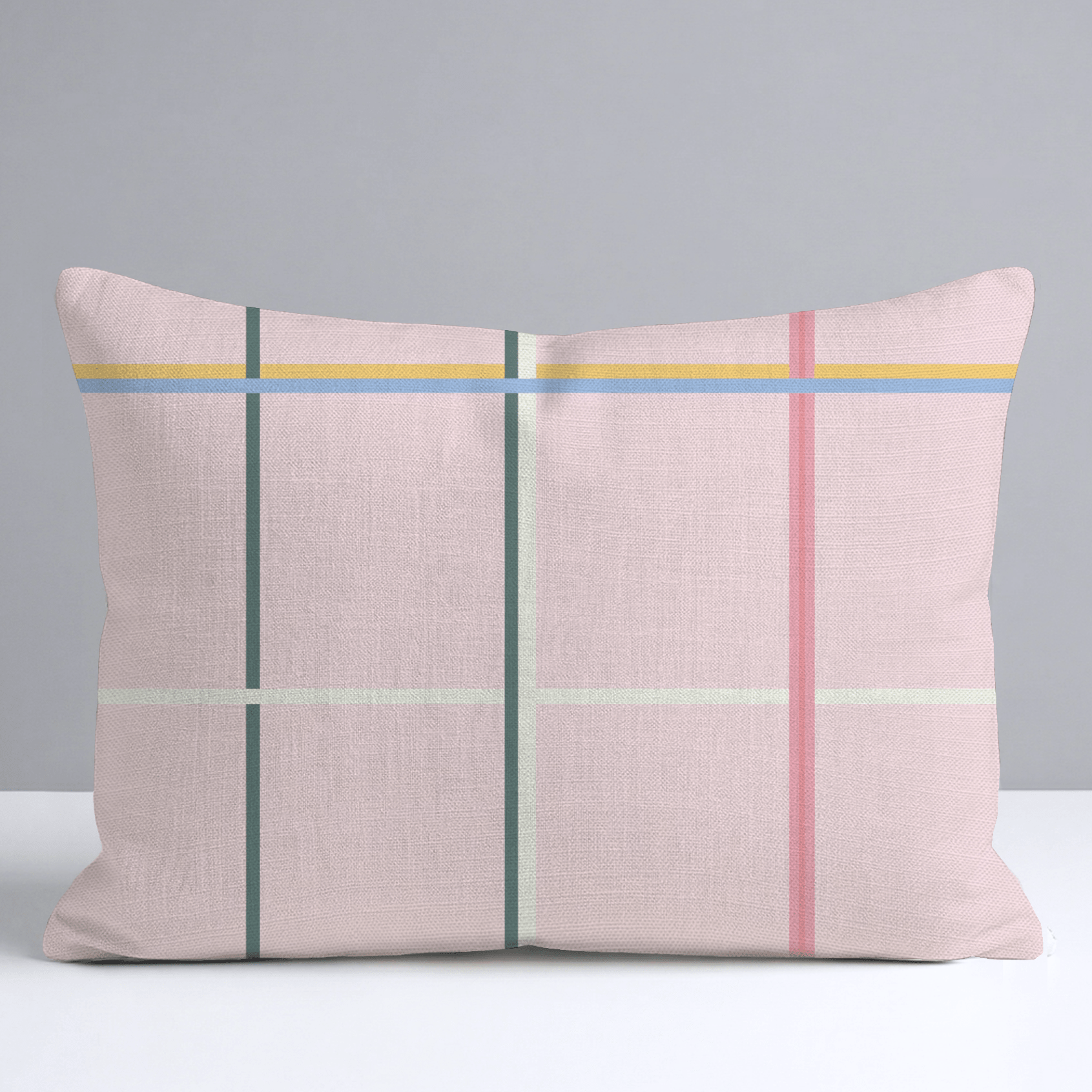 Plaid About You Throw Pillow - Lemon Park