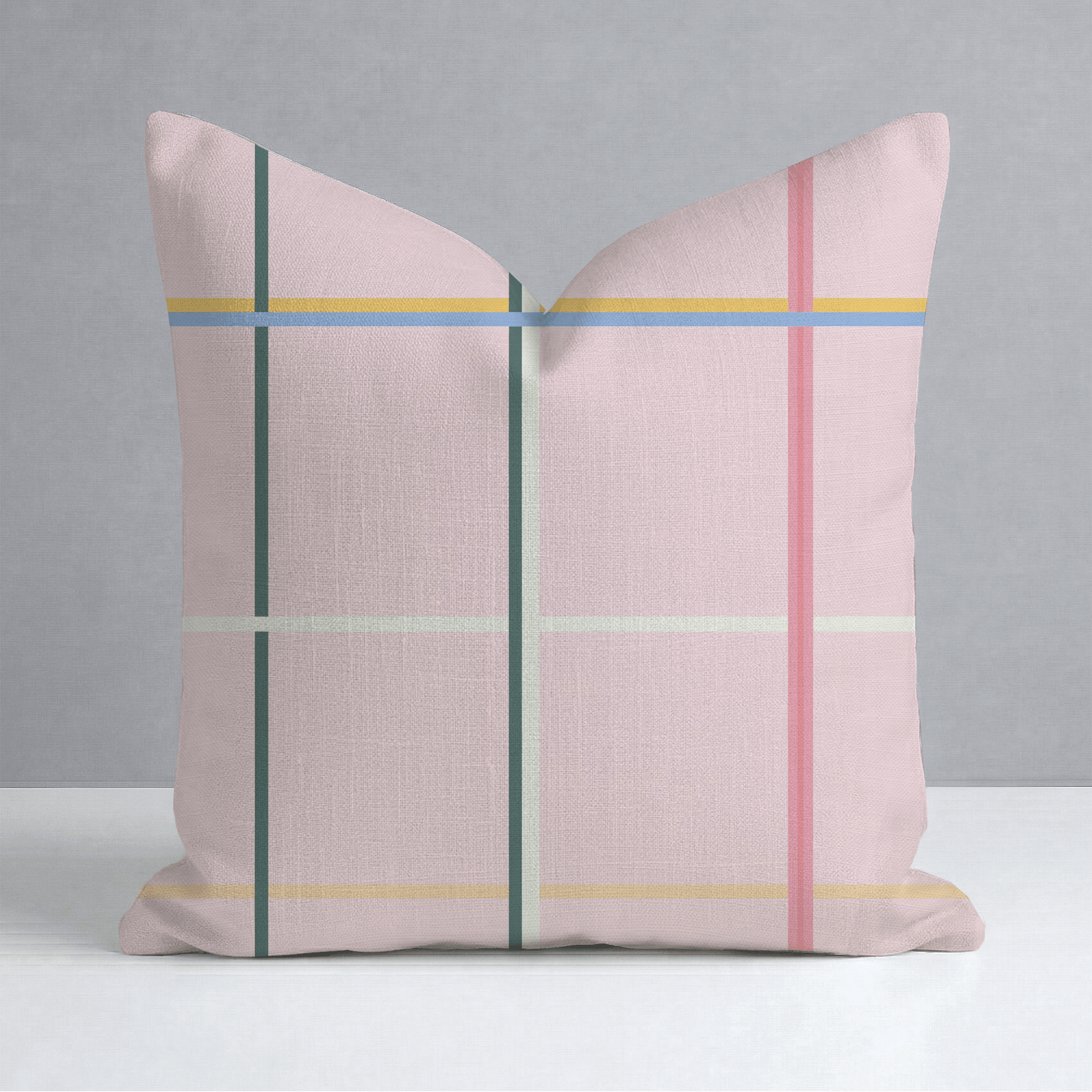 Plaid About You Throw Pillow - Lemon Park