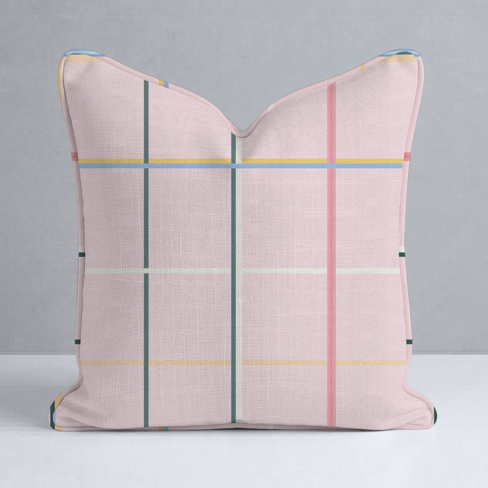 Plaid About You Throw Pillow - Lemon Park