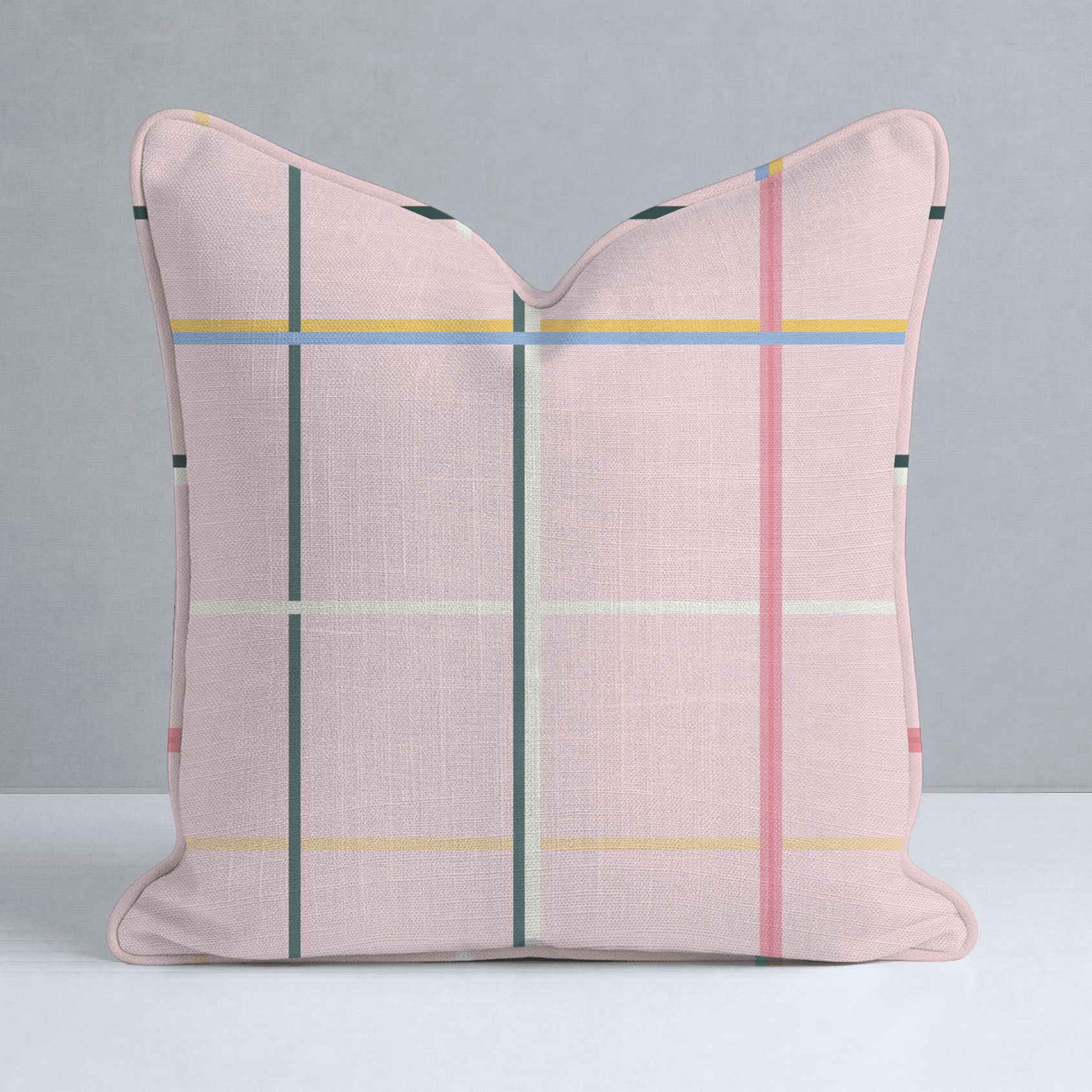 Plaid About You Throw Pillow - Lemon Park