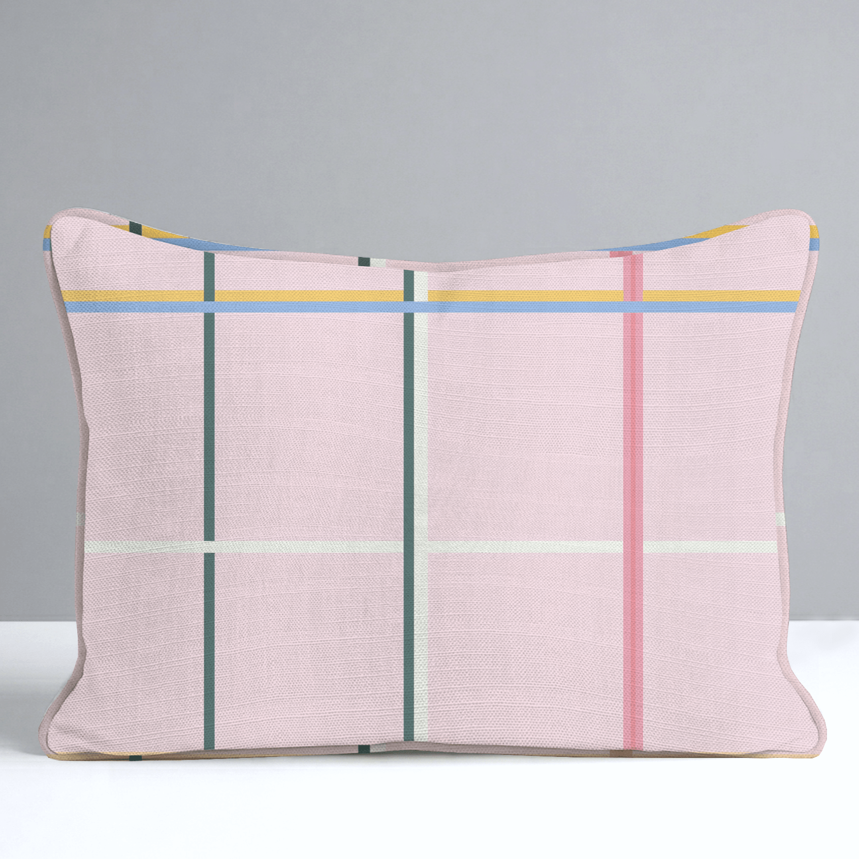 Plaid About You Throw Pillow - Lemon Park