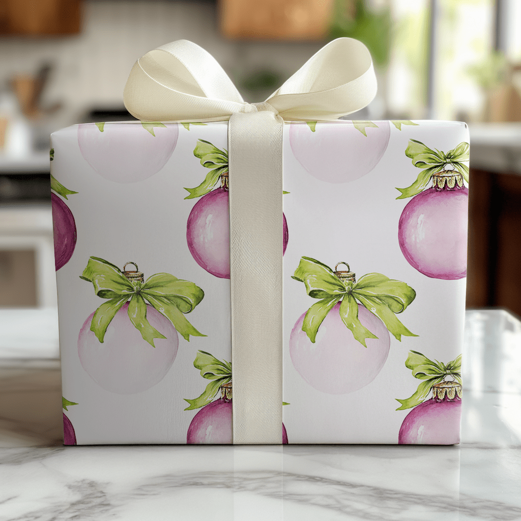 Plum Bauble - Wrapping Paper - Lemon Park