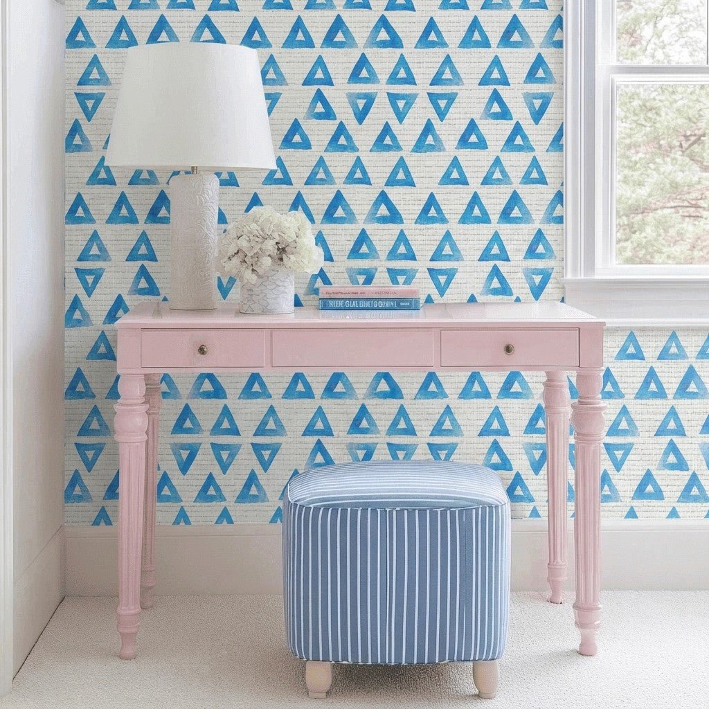 Point Taken Faux Grasscloth Wallpaper - Lemon Park