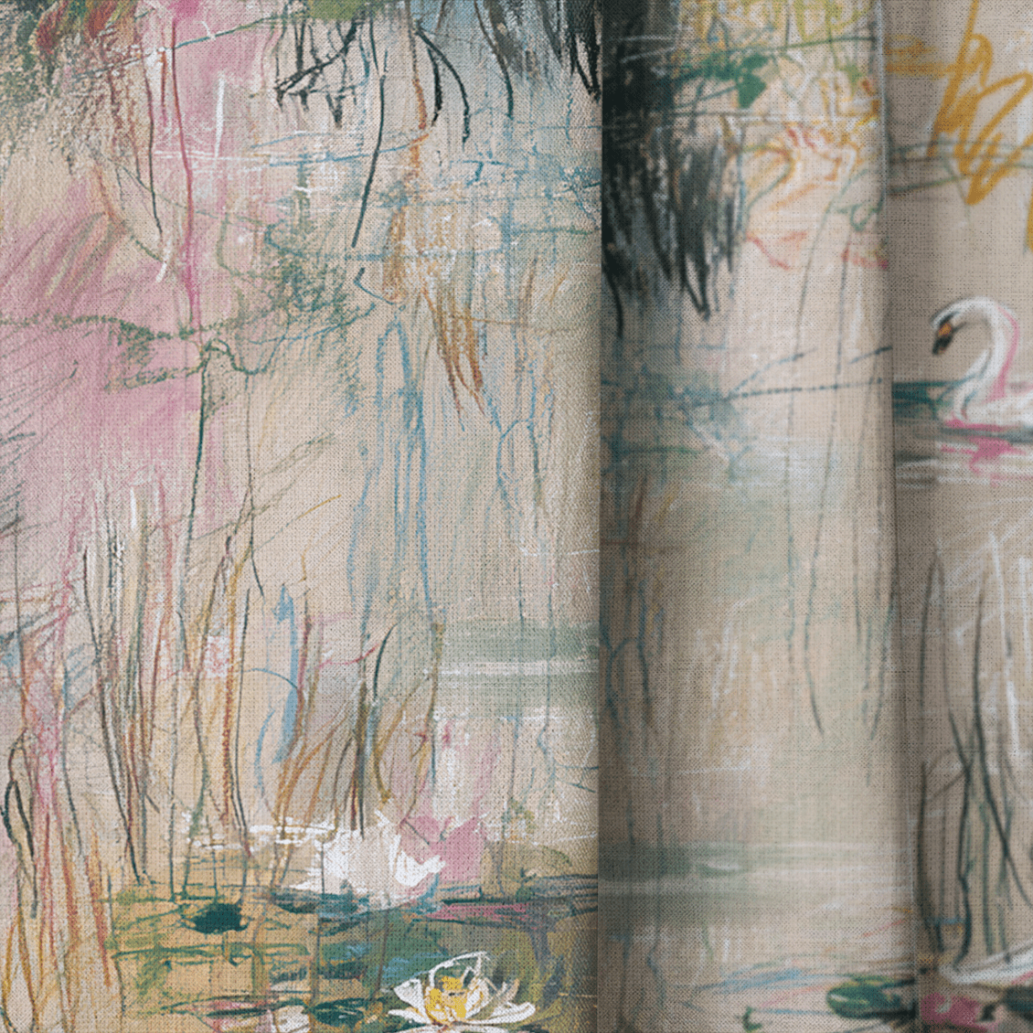 Poised Pond - Drapery - Lemon Park