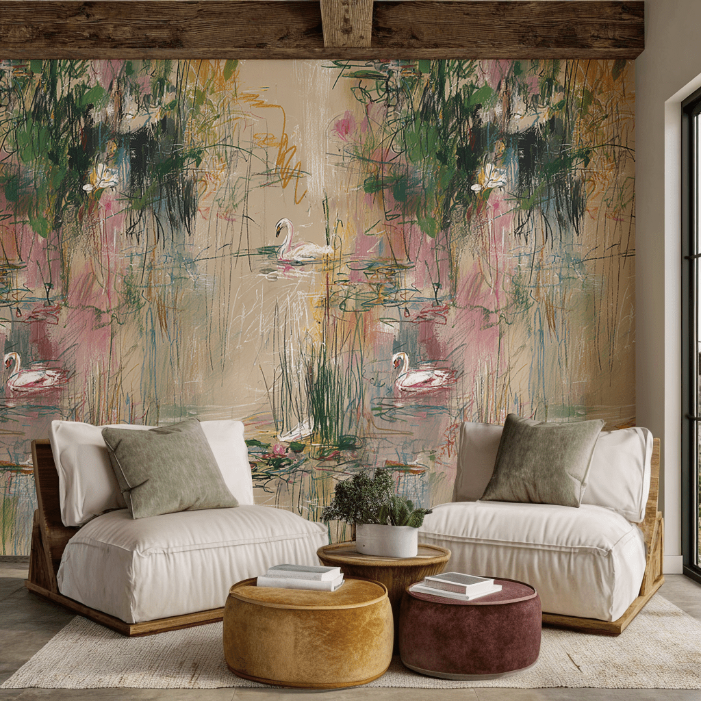 Poised Pond - Wall Mural - Lemon Park
