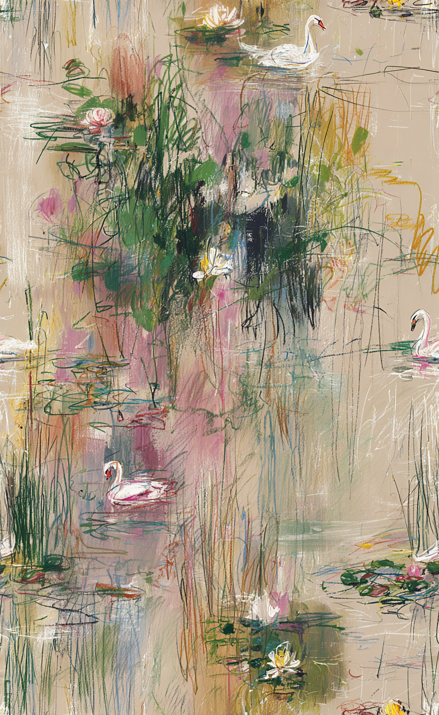 Poised Pond - Wall Mural - Lemon Park