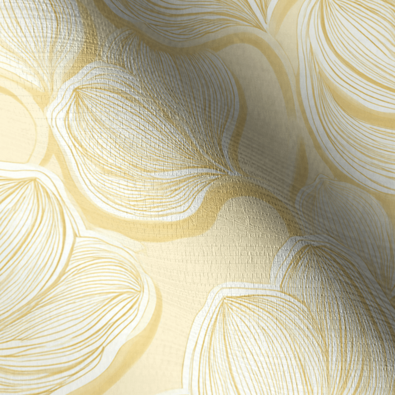 Polaroid Glow Faux Grasscloth Wallpaper - Lemon Park