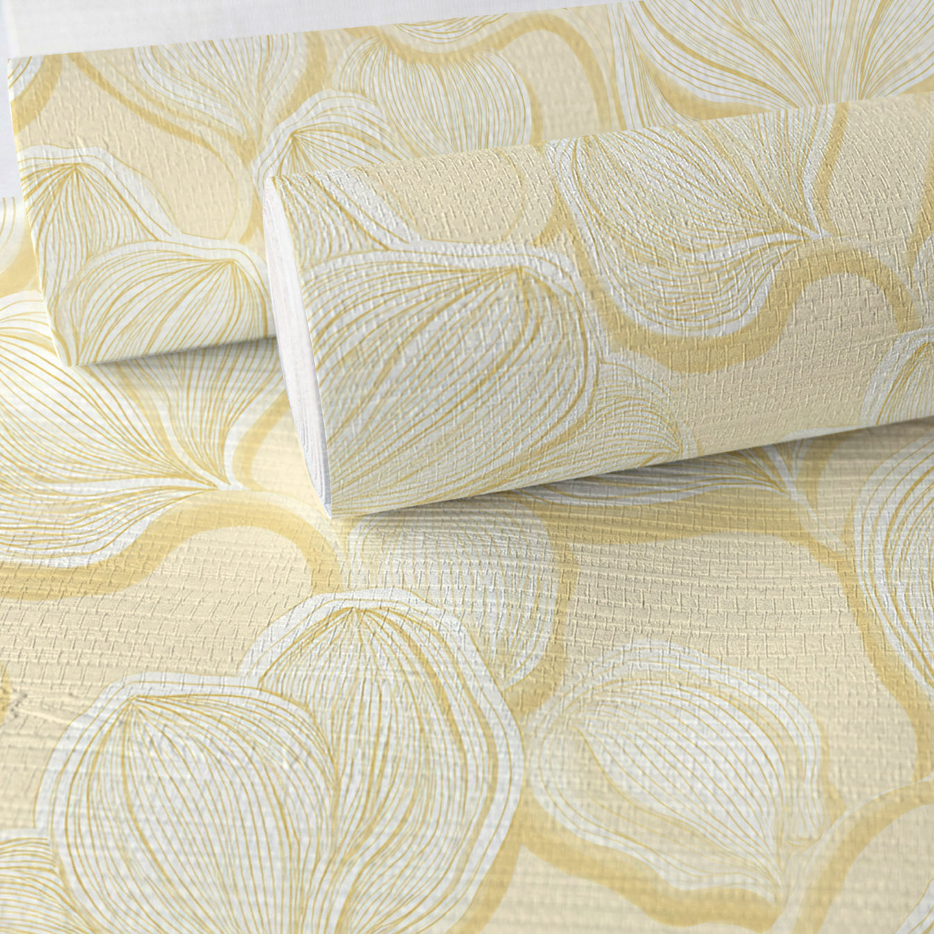 Polaroid Glow Faux Grasscloth Wallpaper