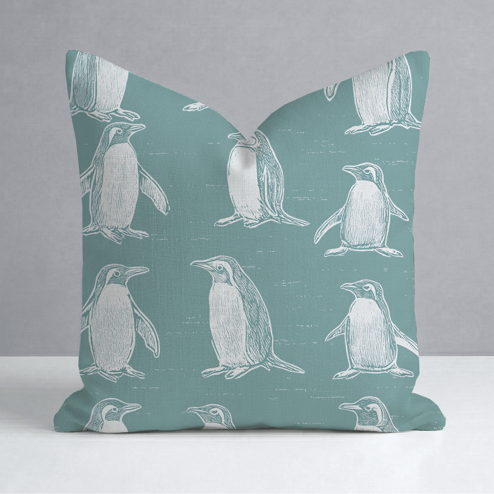 Polly Penguins Throw Pillow - Lemon Park