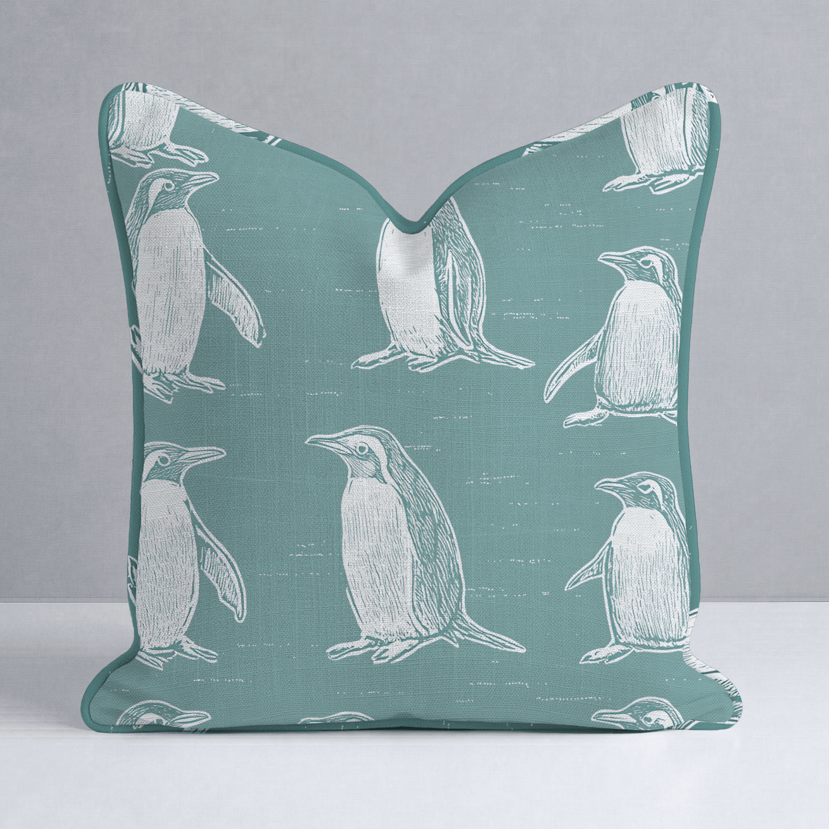 Polly Penguins Throw Pillow - Lemon Park
