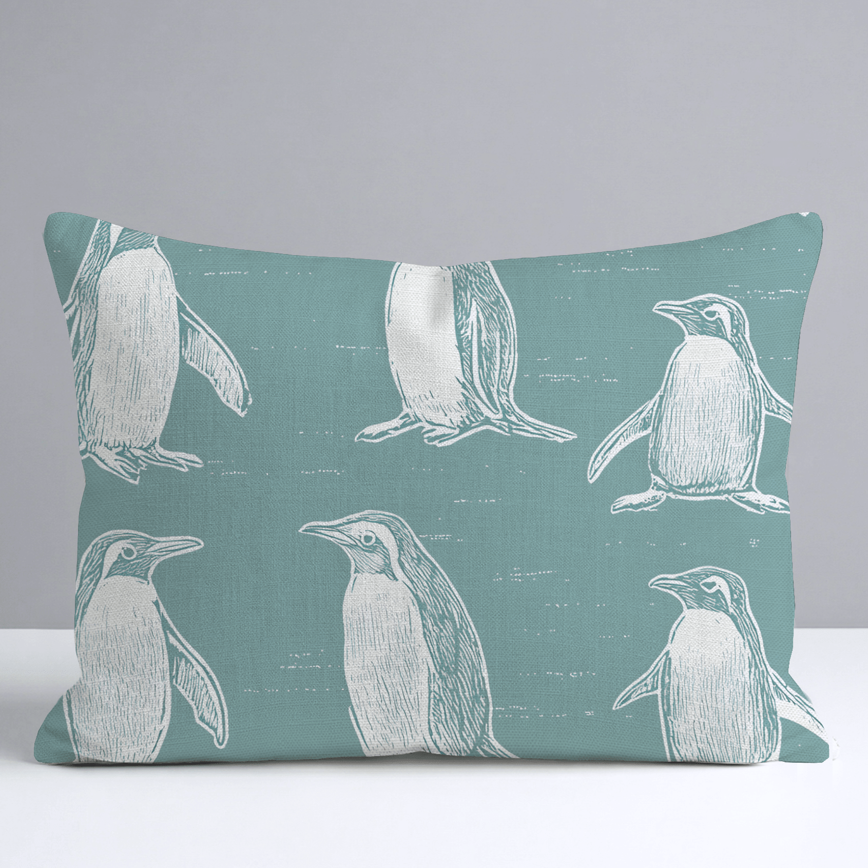 Polly Penguins Throw Pillow - Lemon Park