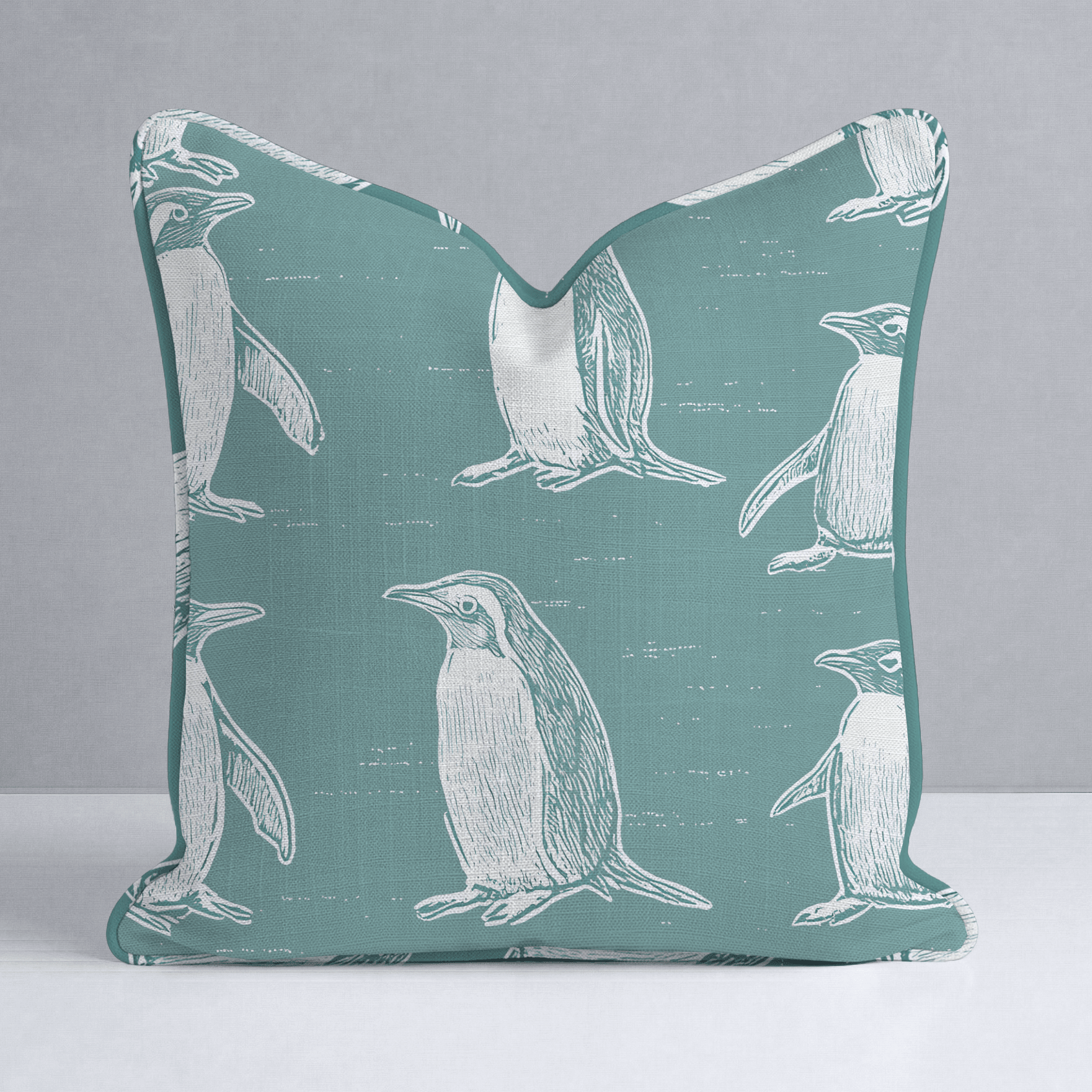 Polly Penguins Throw Pillow - Lemon Park