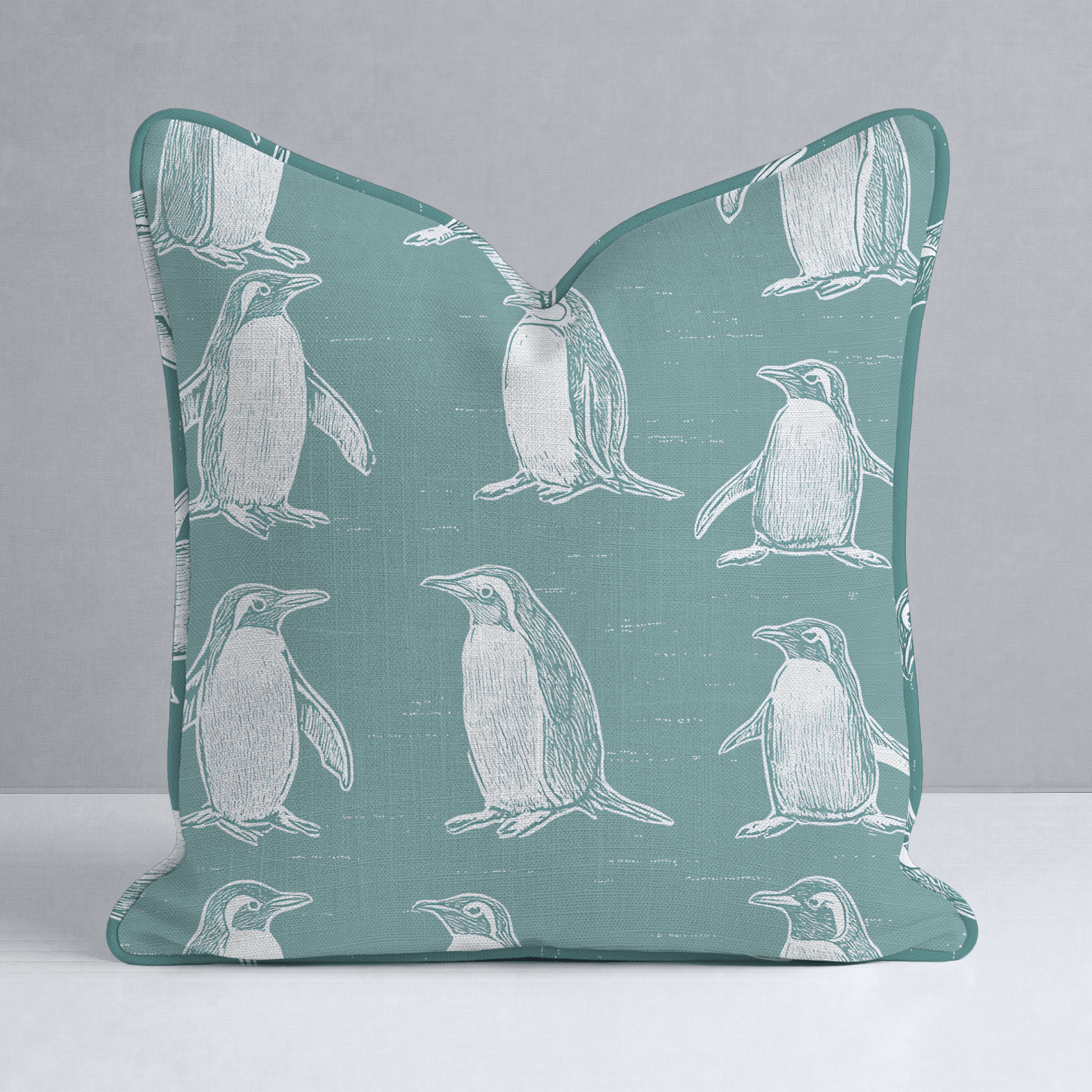 Polly Penguins Throw Pillow - Lemon Park