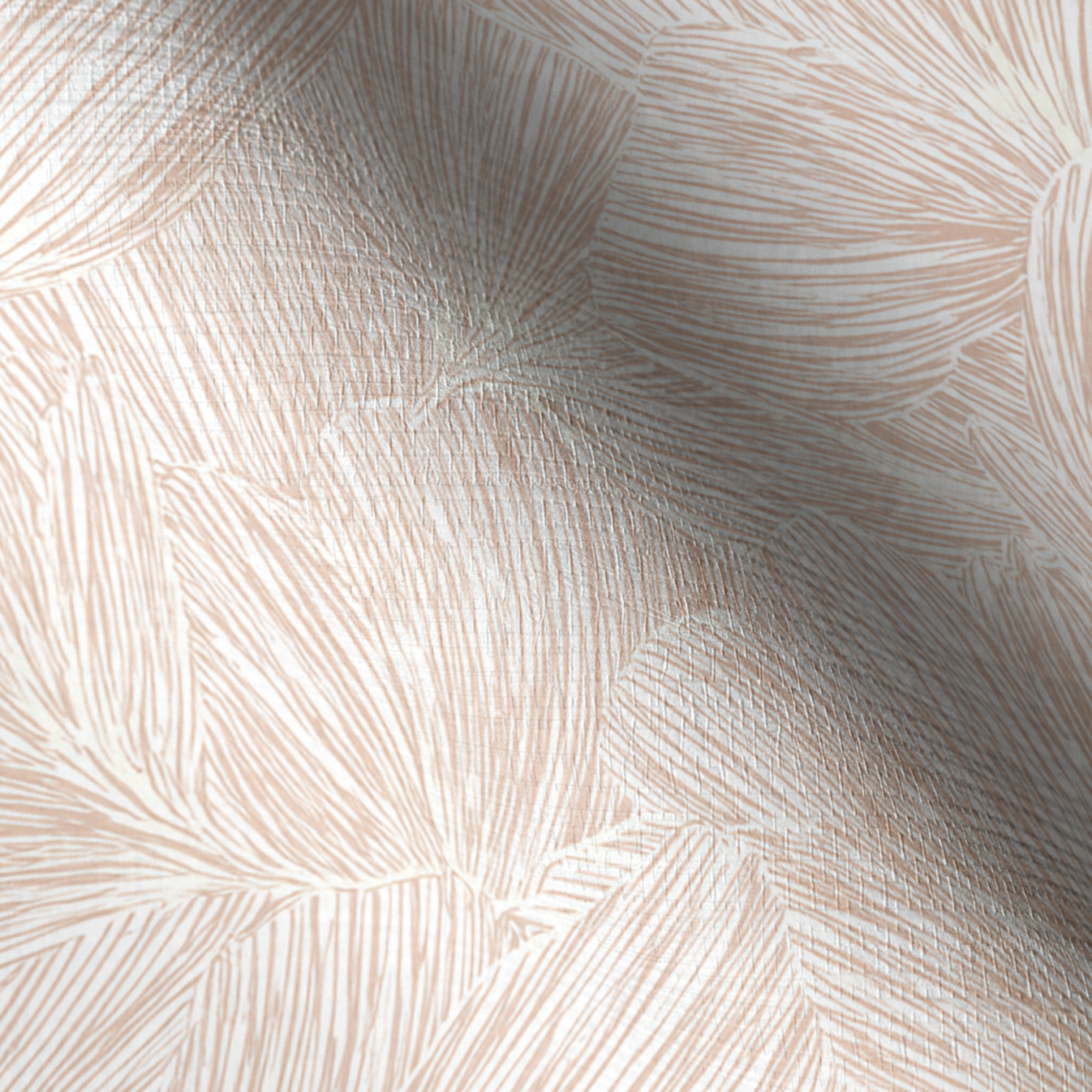 Pop of Pink Faux Grasscloth Wallpaper