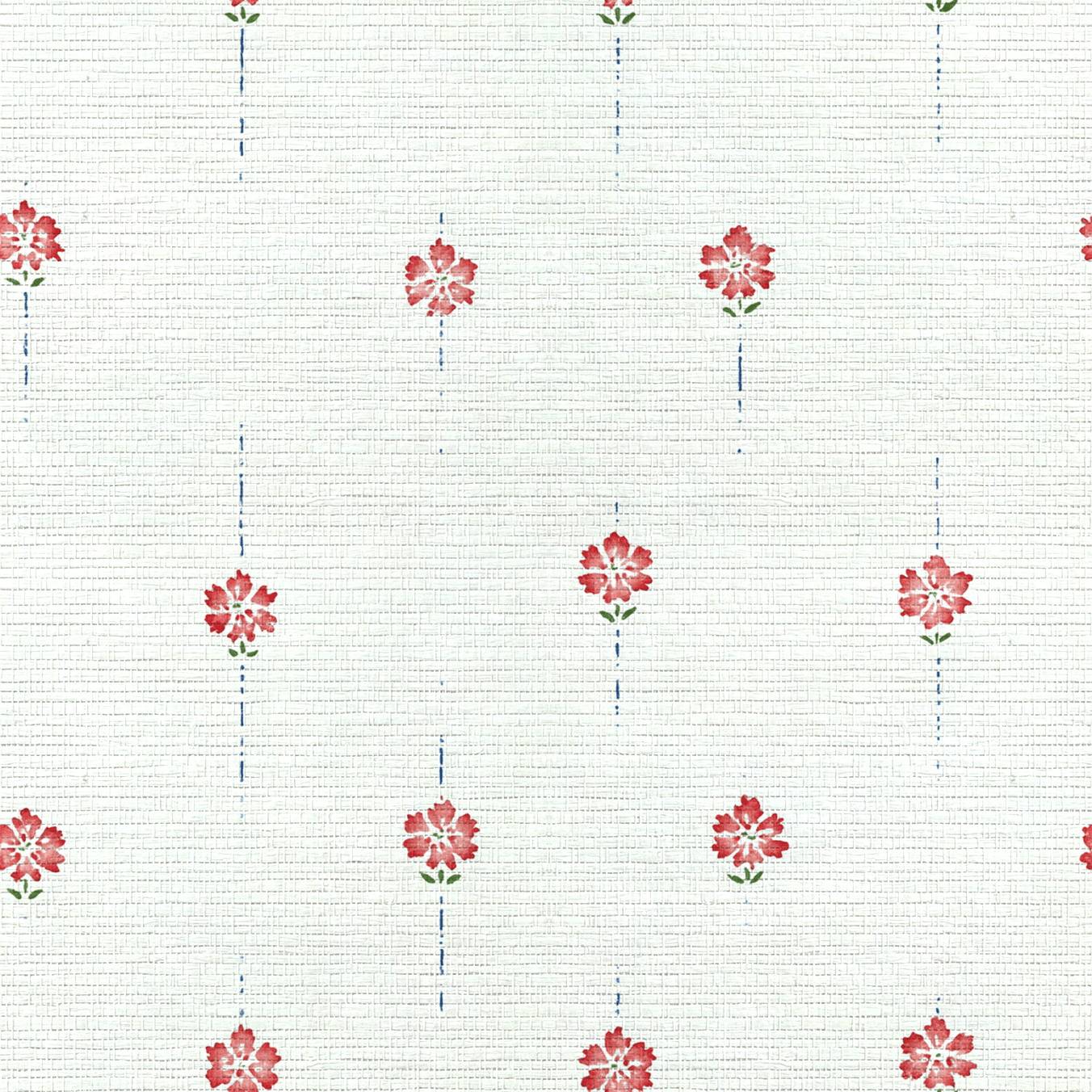 Poppy Dots Faux Grasscloth Wallpaper - Lemon Park