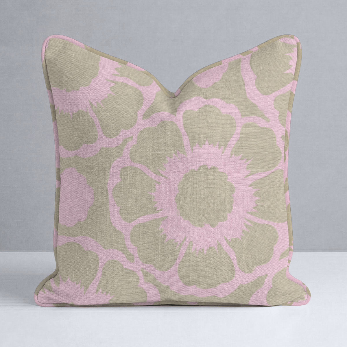 Poppy Parlor Throw Pillow - Lemon Park