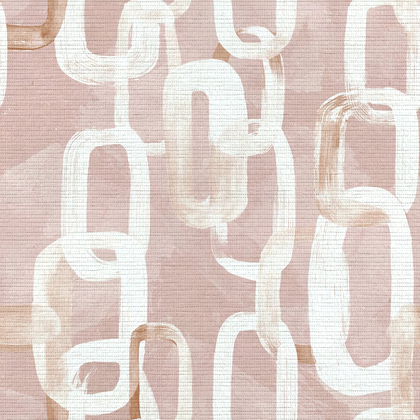 Porcelain Chain Faux Grasscloth Wallpaper - Lemon Park