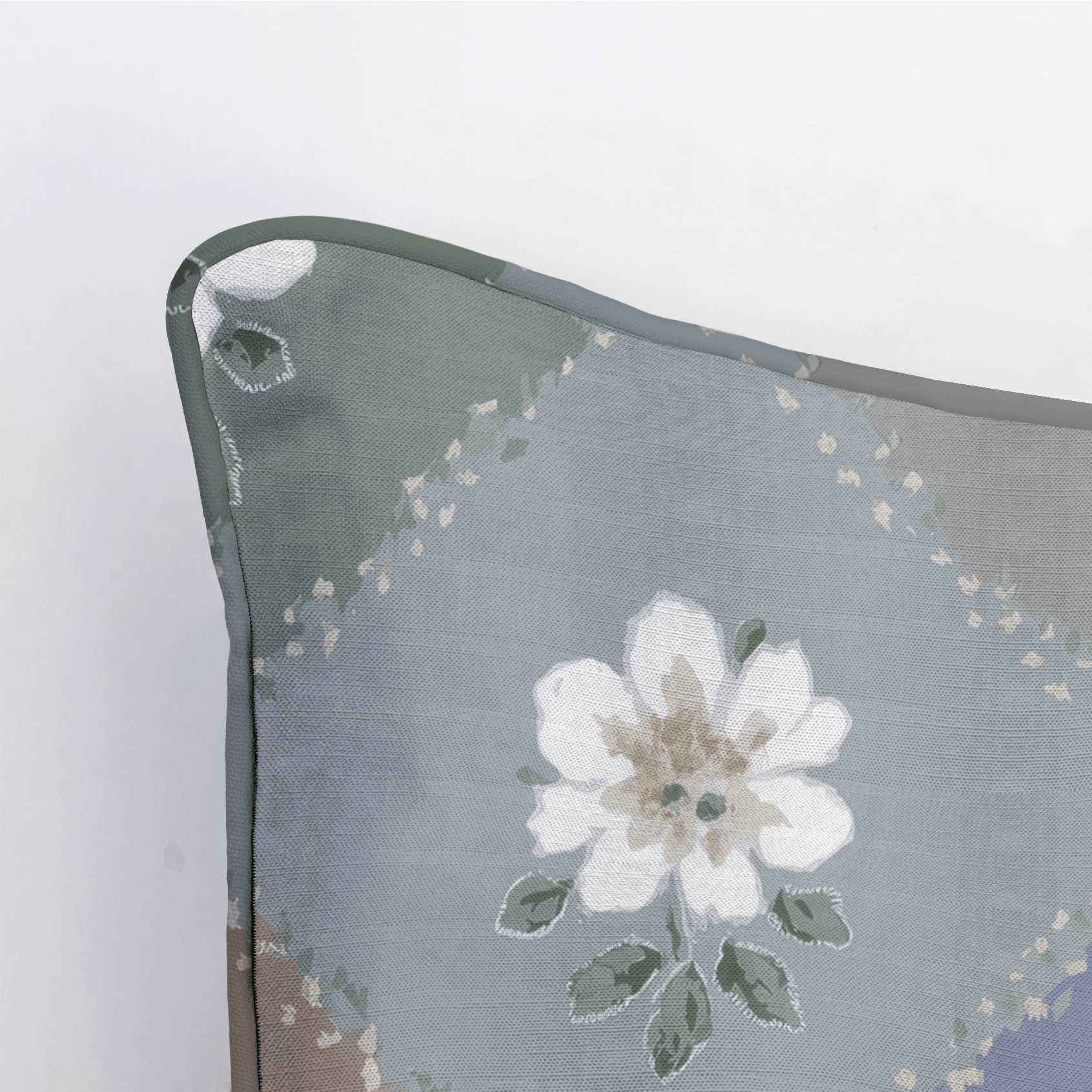 Posy Patch Throw Pillow - Lemon Park