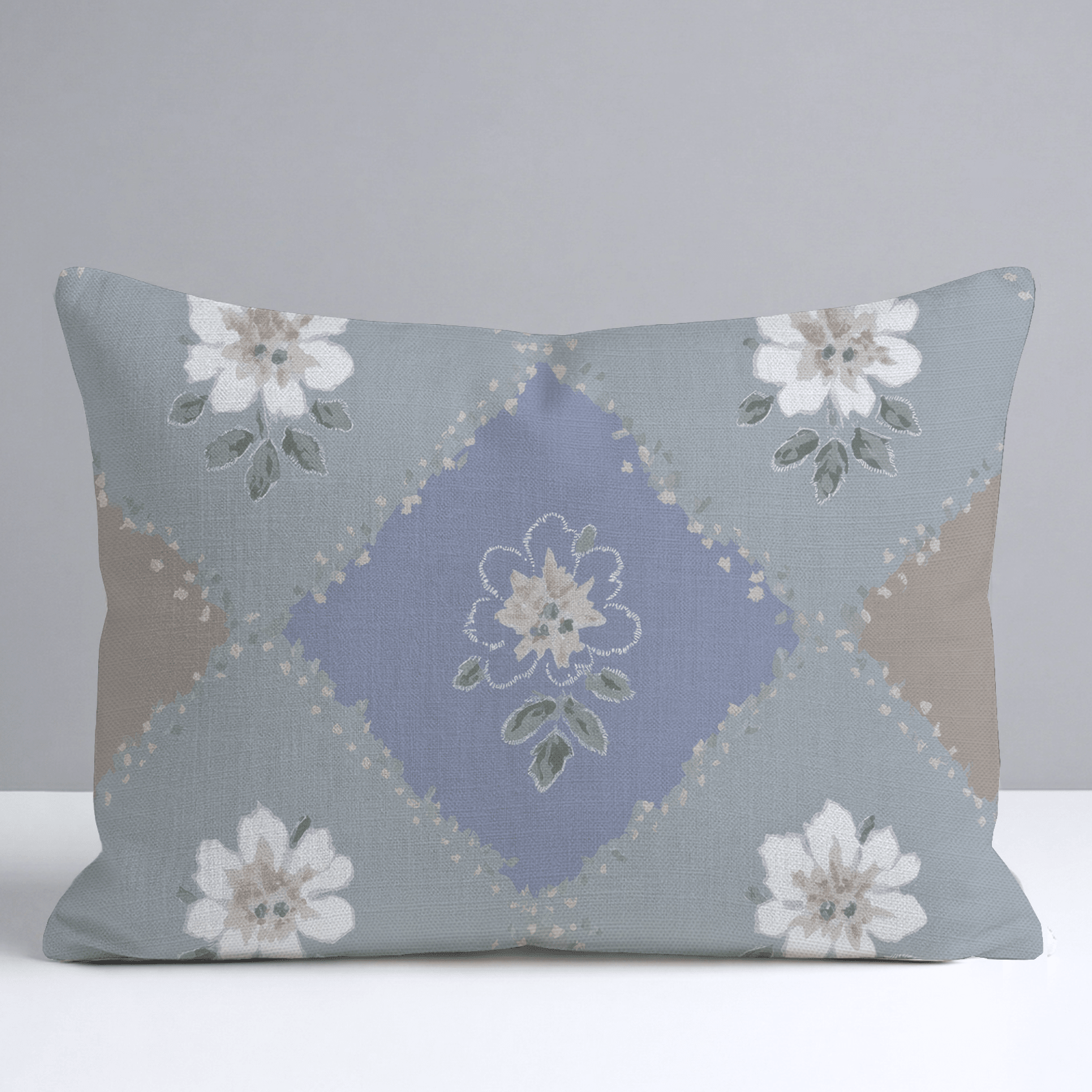 Posy Patch Throw Pillow - Lemon Park