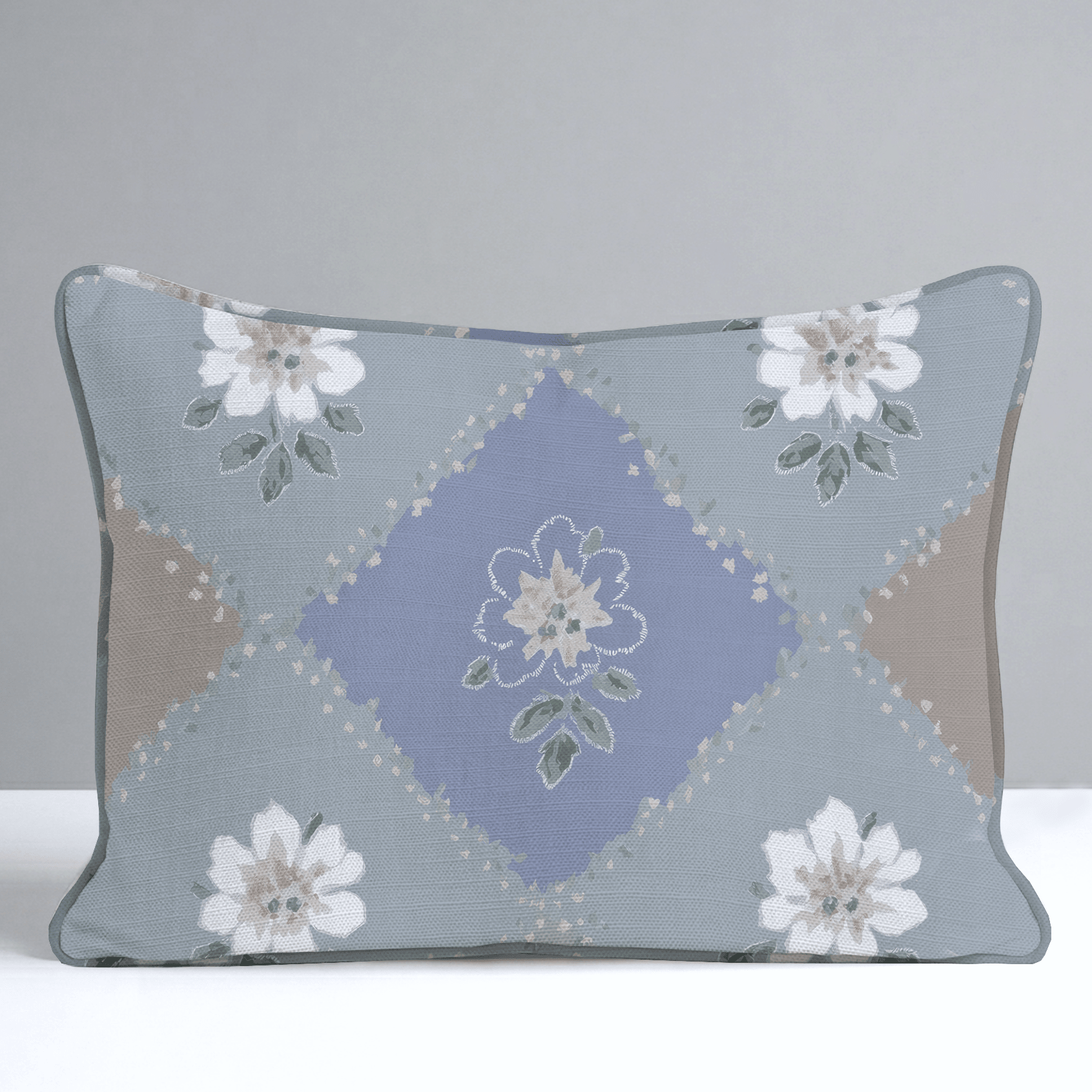 Posy Patch Throw Pillow - Lemon Park