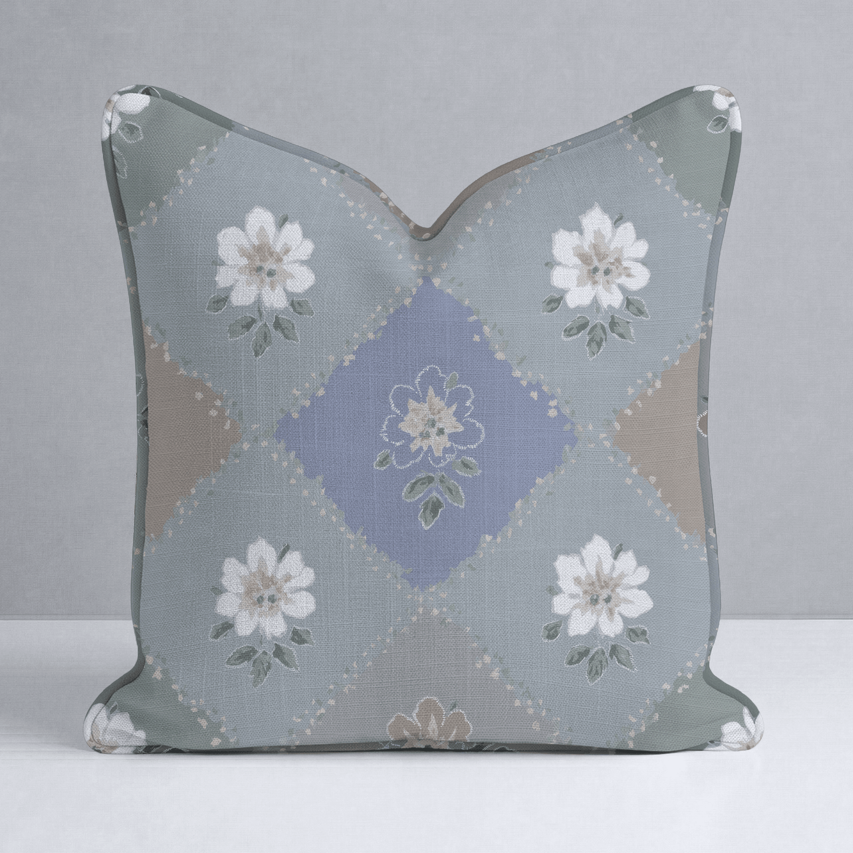 Posy Patch Throw Pillow - Lemon Park