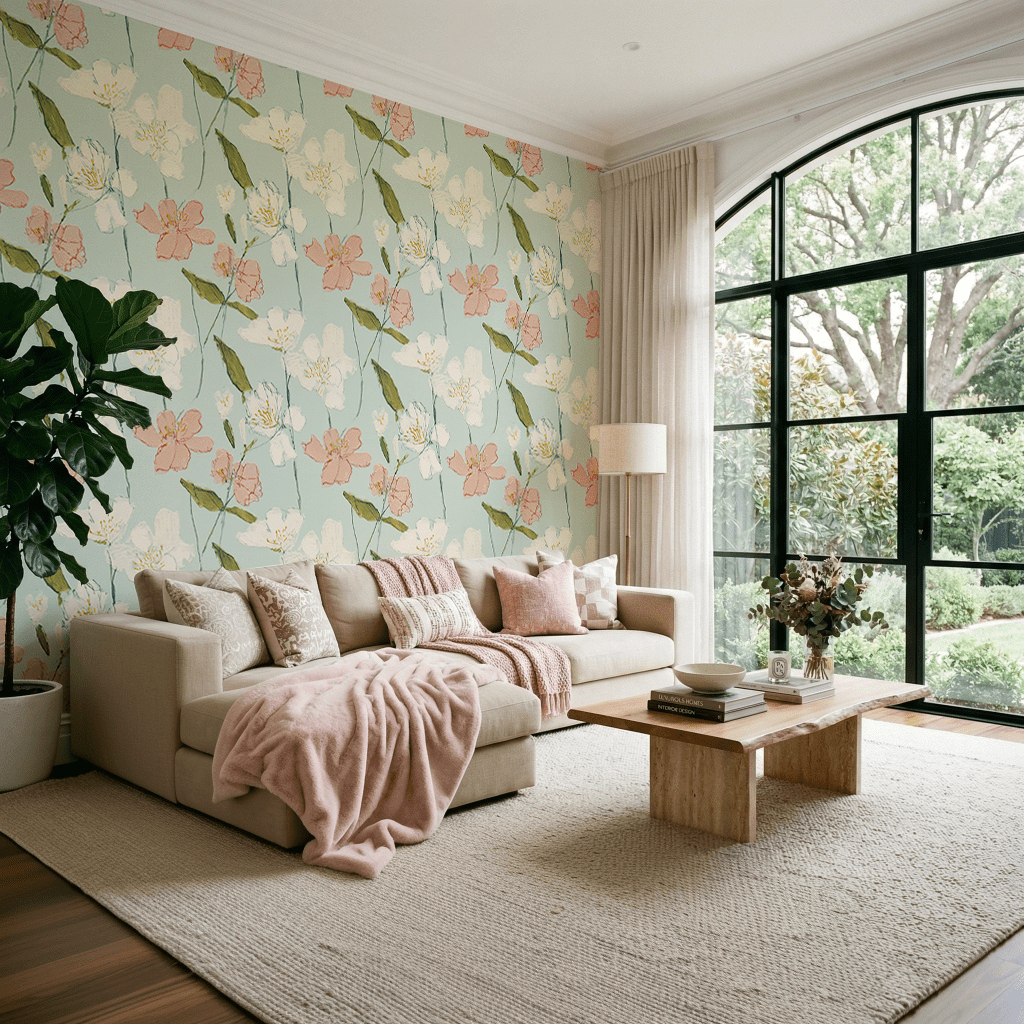 Posy Wallpaper - Lemon Park
