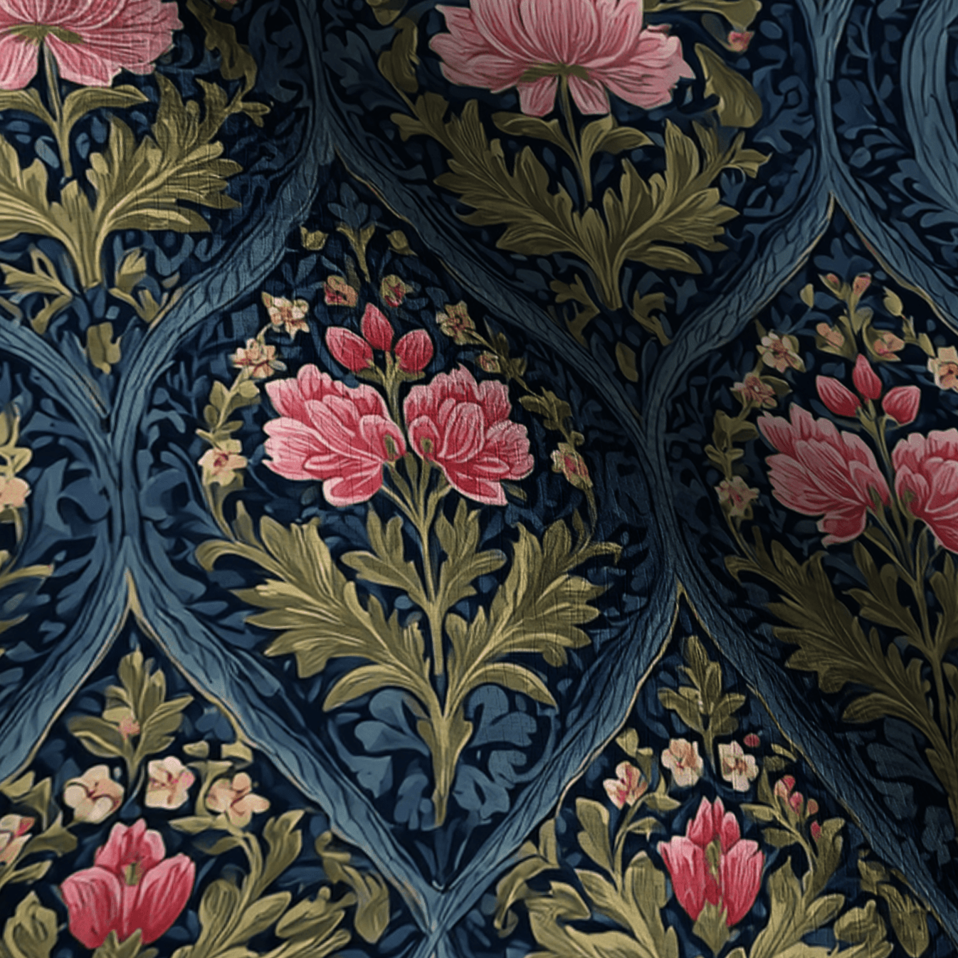 Prairie Poppy Faux Grasscloth Wallpaper - Lemon Park