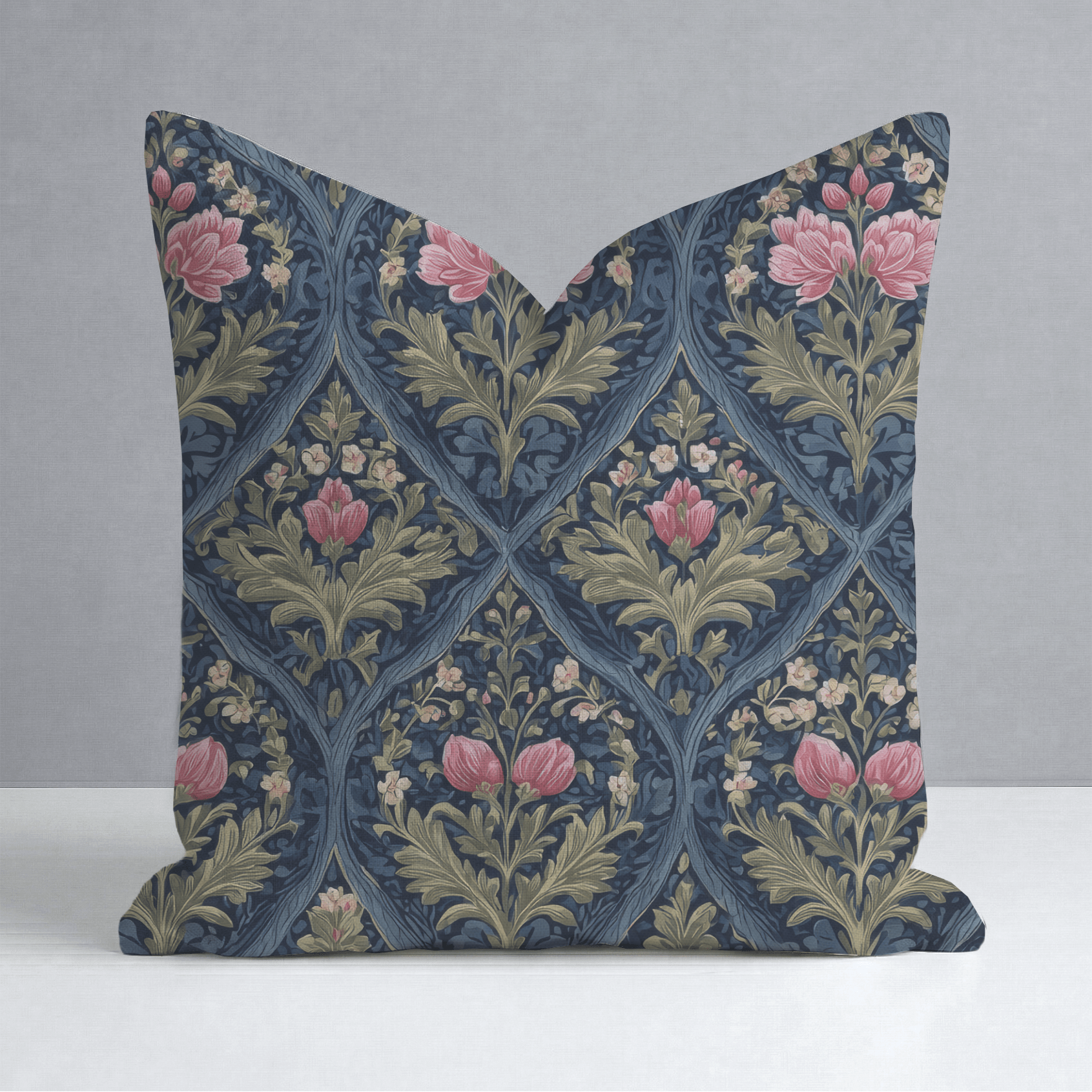 Prairie Poppy Throw Pillow - Lemon Park