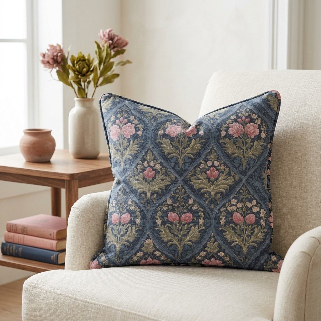 Prairie Poppy Throw Pillow - Lemon Park