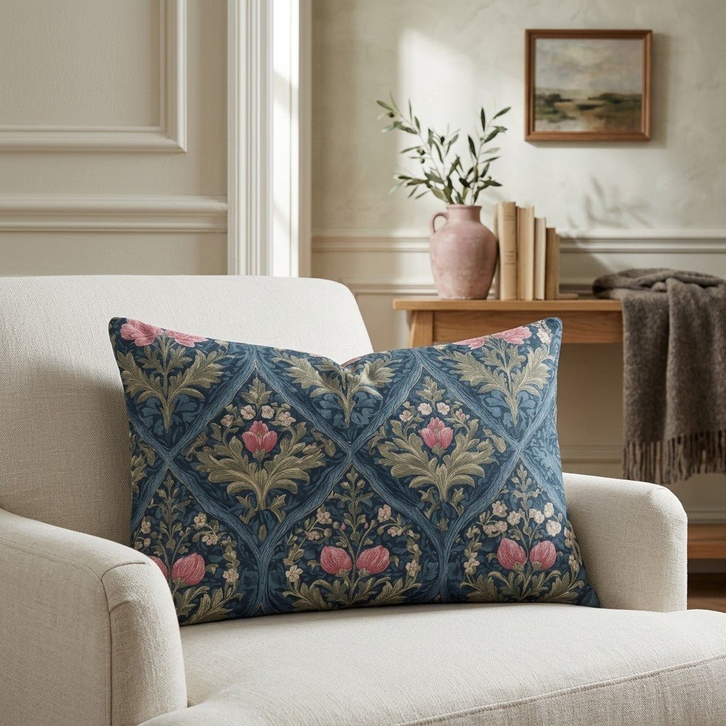 Prairie Poppy Throw Pillow - Lemon Park