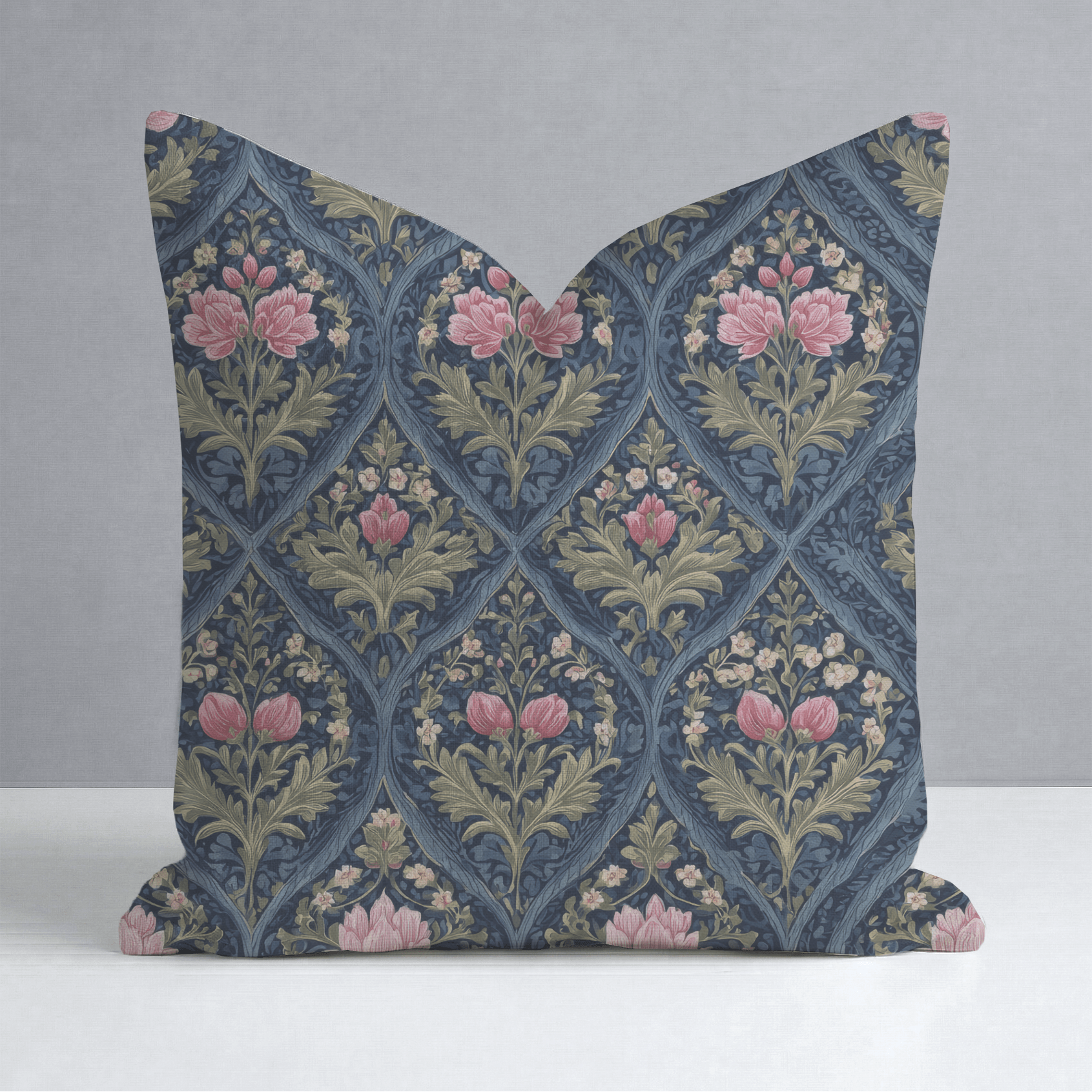 Prairie Poppy Throw Pillow - Lemon Park