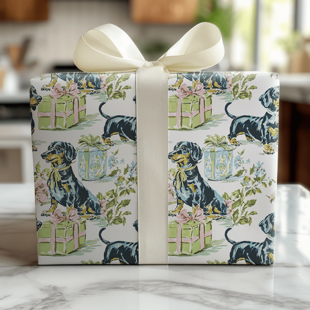 Present Green - Wrapping Paper - Lemon Park