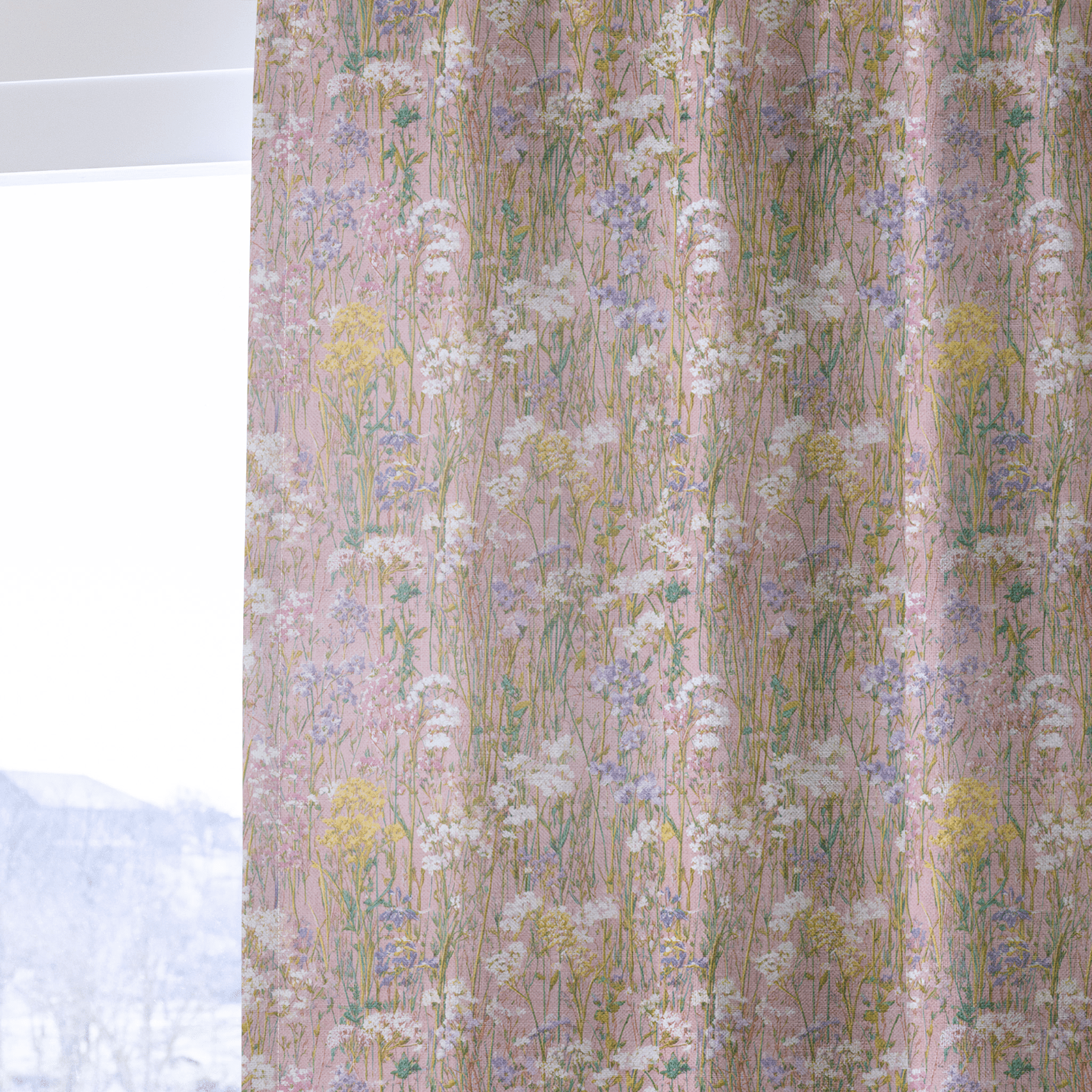 Pressed Florals - Drapery - Lemon Park