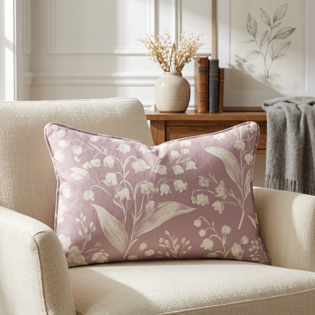Pressed Petals Throw Pillow - Lemon Park